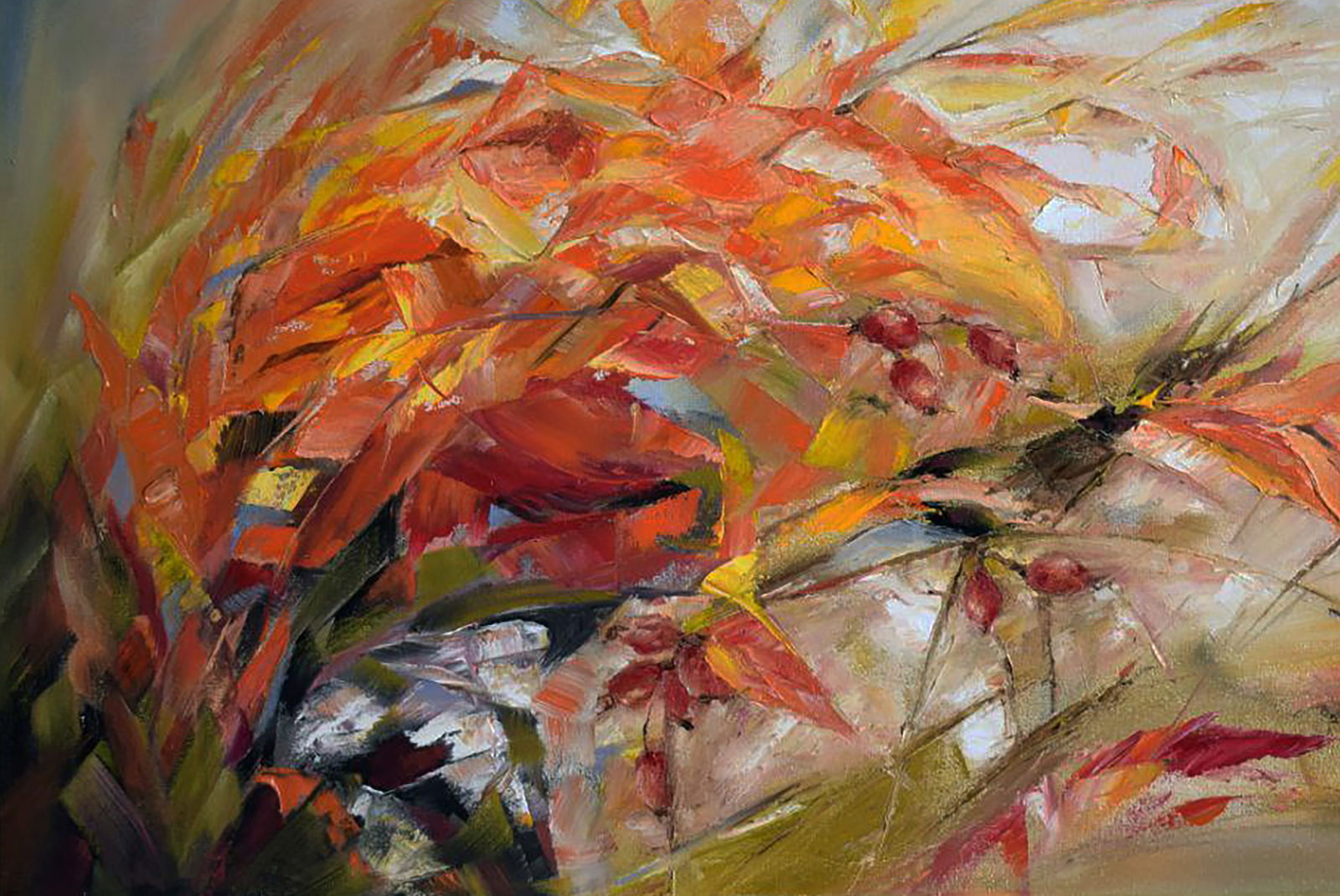 Oil painting Autumn fantasy Halyna Babak - 4