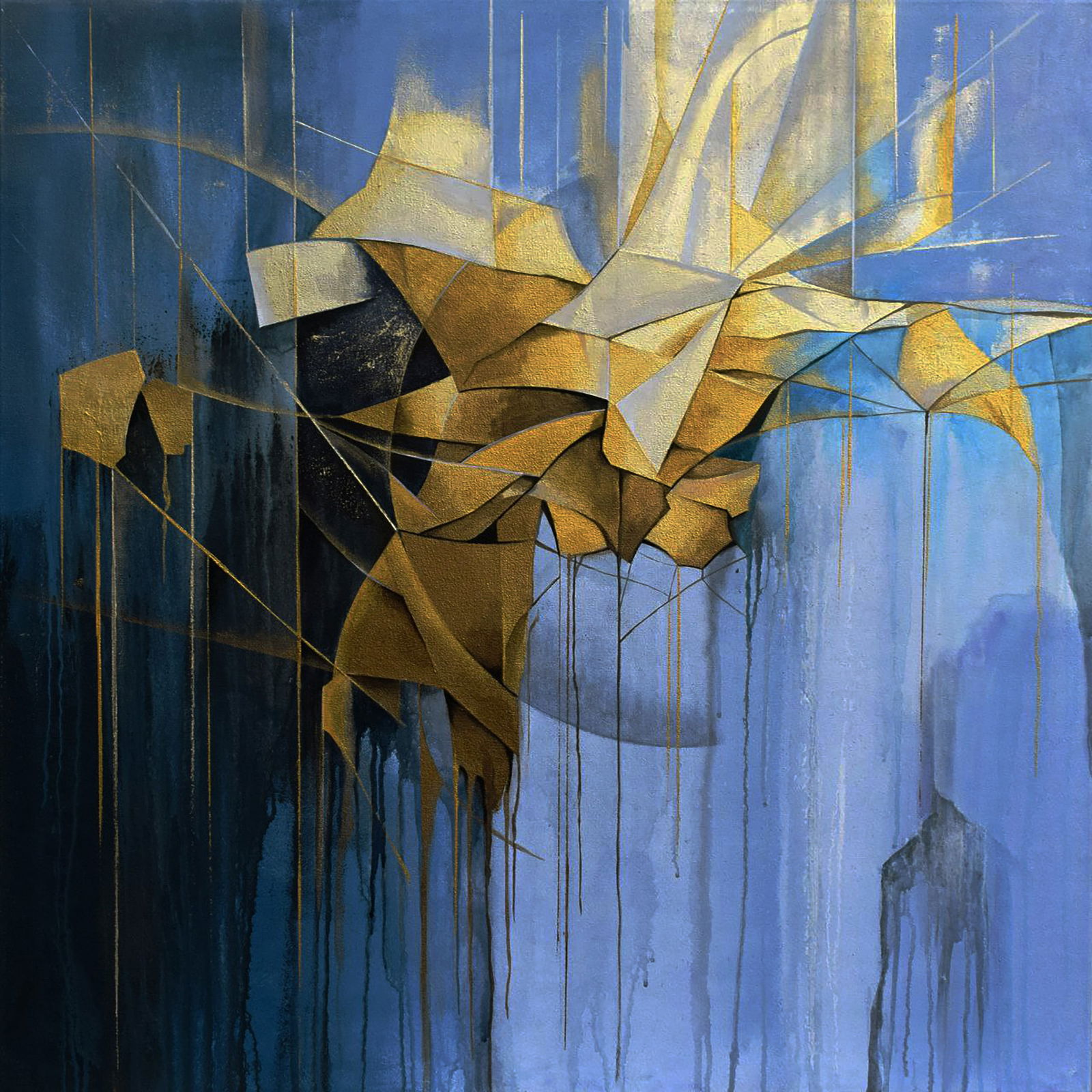 Acrylic painting Autumn kaleidoscope Victor Babak: Title: Acrylic painting Autumn kaleidoscope Victor Babak Description: 50BAB Painter: Victor Babak Size: 80x80 cm/31.49x31.49 inches Components: acrylic, canvas Original painting CONDITION: excellent