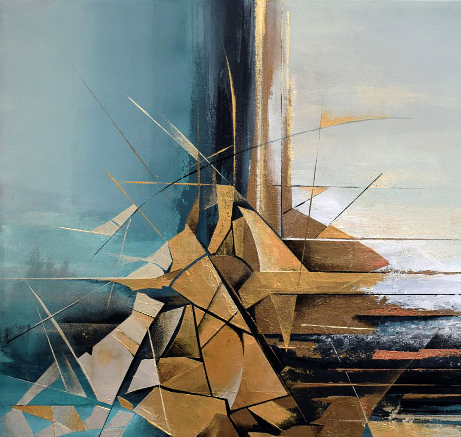 Acrylic painting Wandering sails Victor Babak - 2