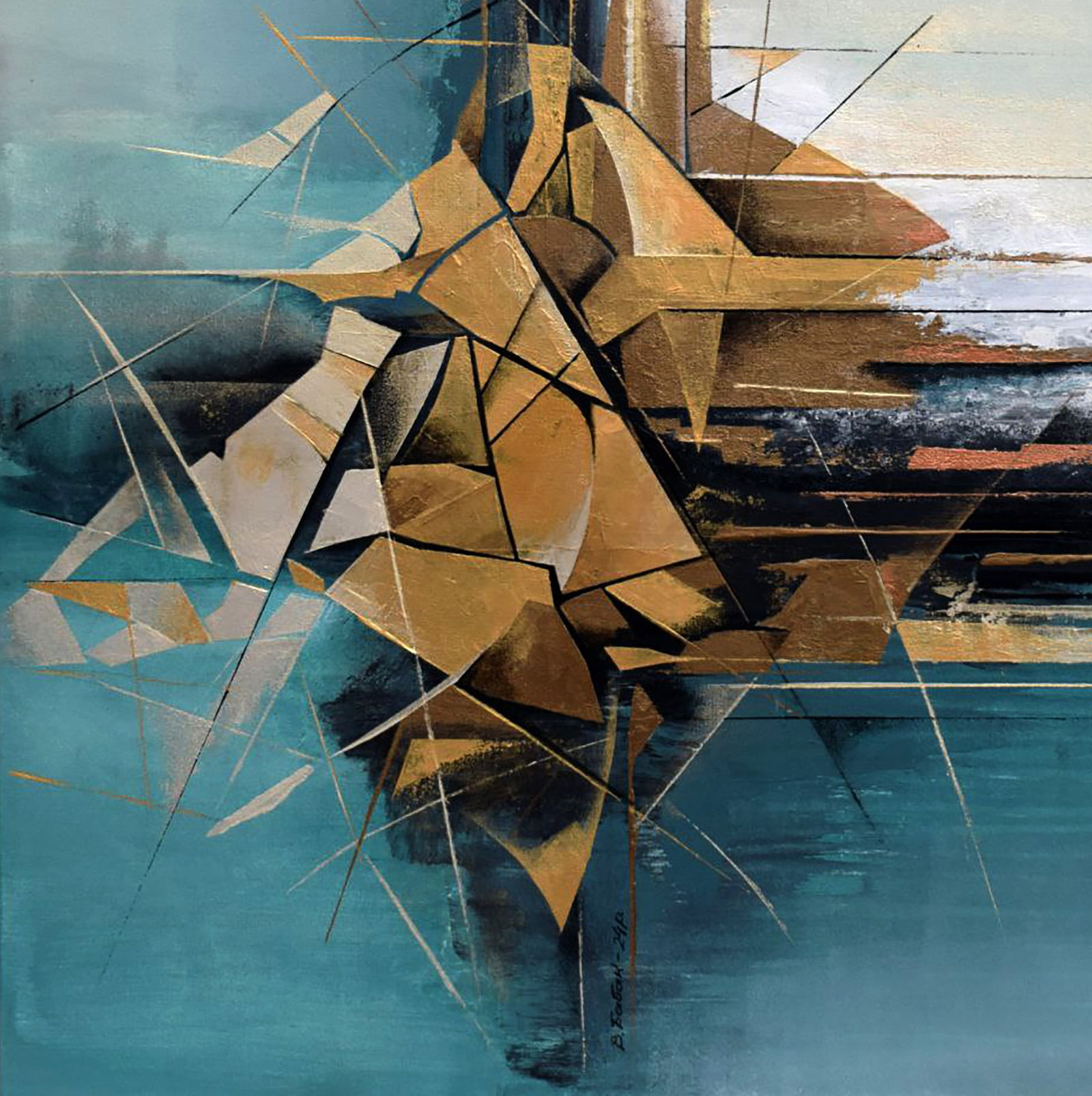 Acrylic painting Wandering sails Victor Babak - 4