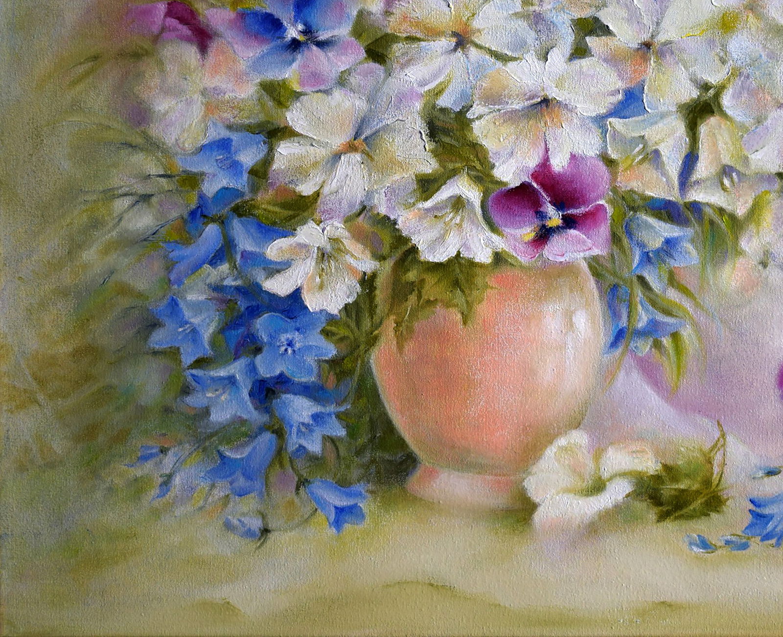 Oil painting Summer floral motif Halyna Babak - 4