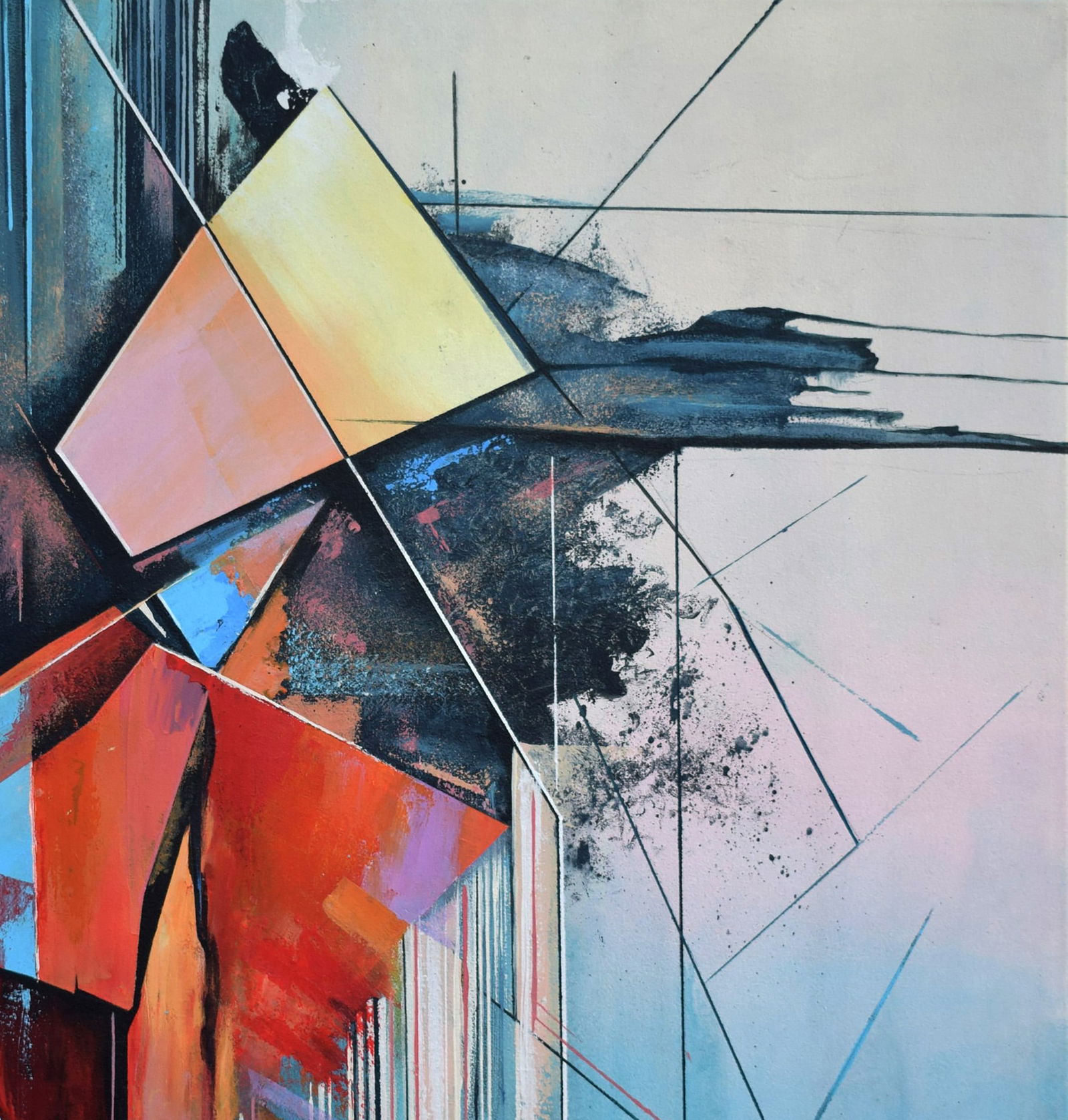 Acrylic painting Explosion of emotions Victor Babak - 3