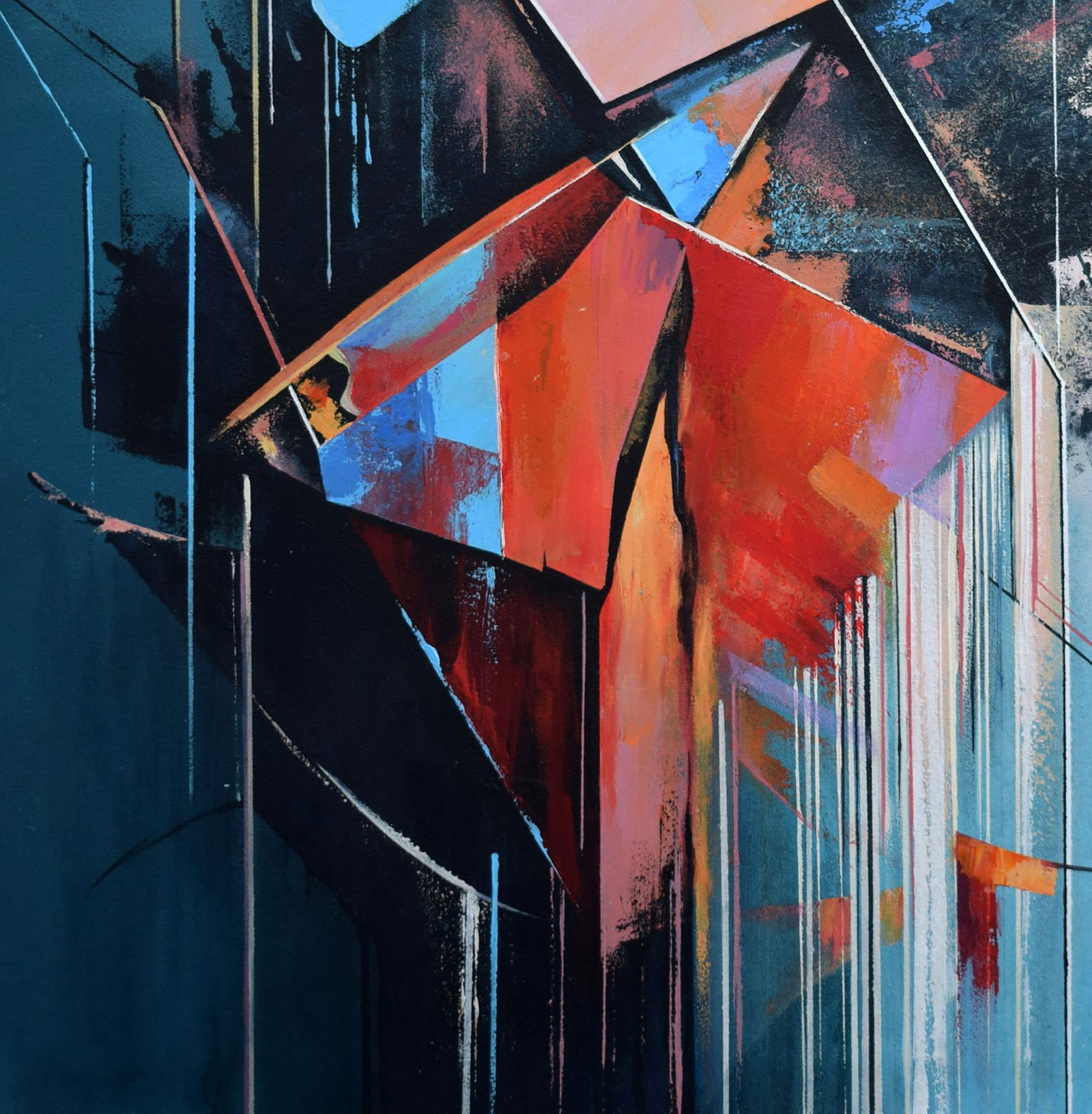 Acrylic painting Explosion of emotions Victor Babak - 4