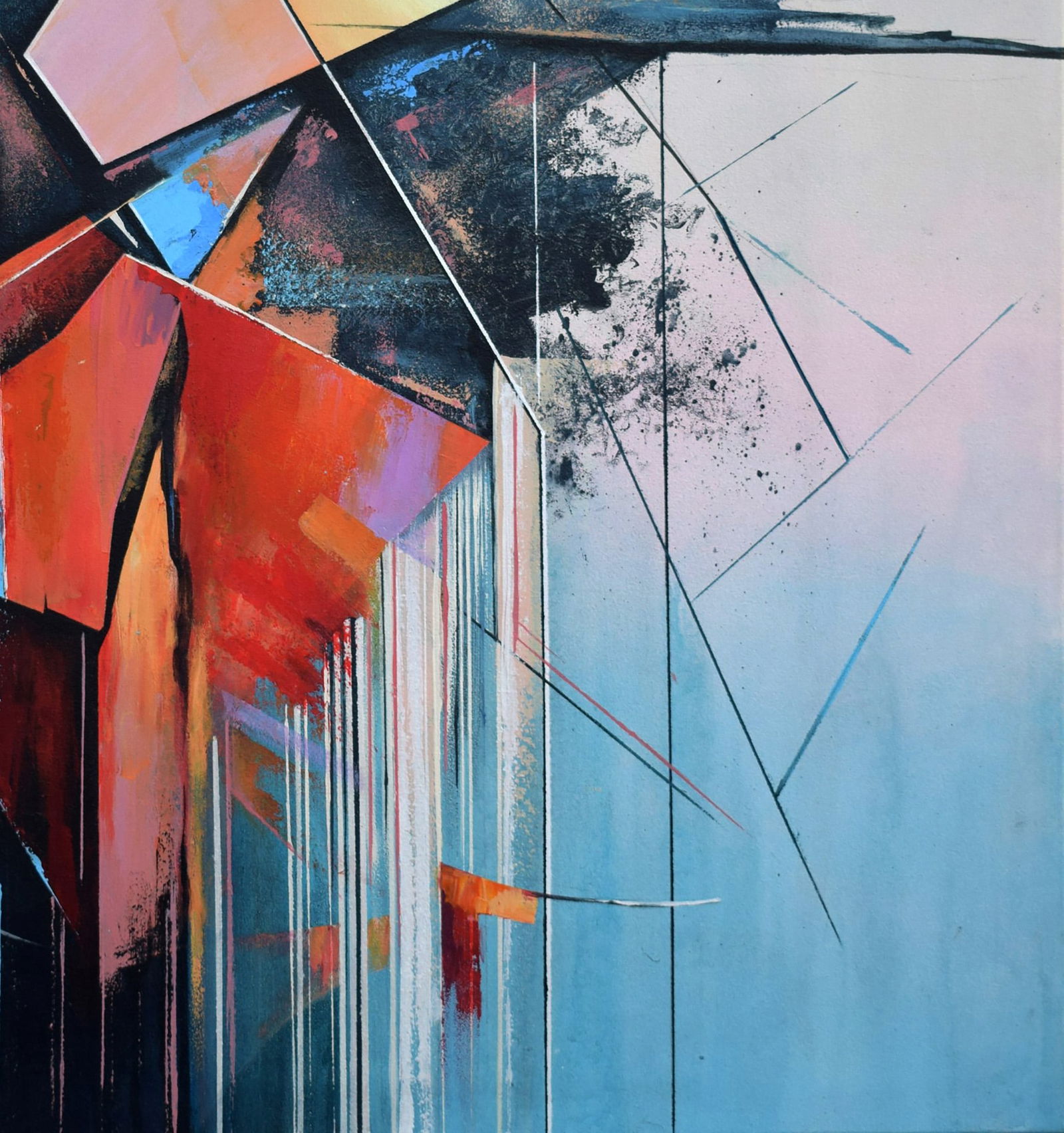 Acrylic painting Explosion of emotions Victor Babak - 5