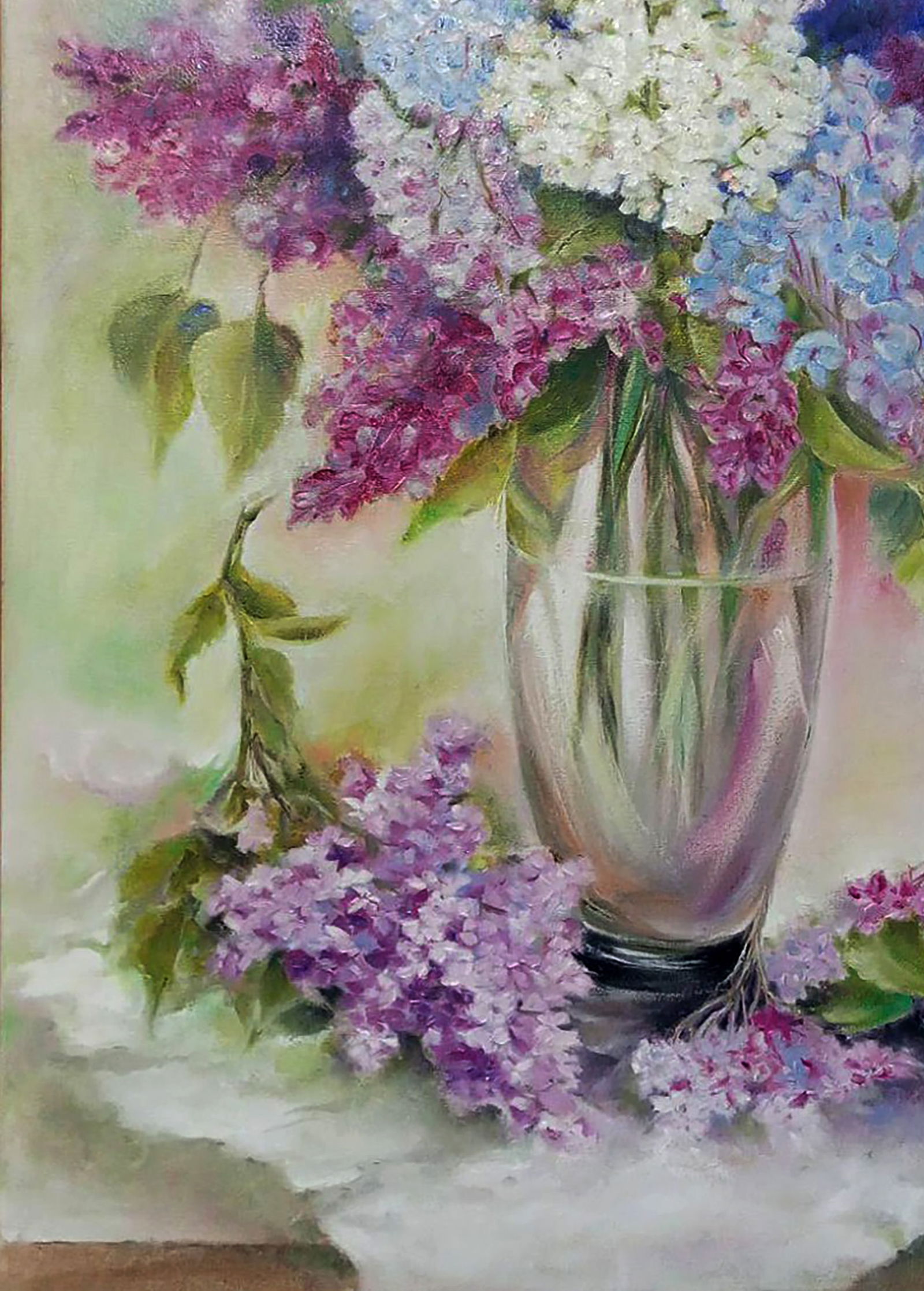 Oil painting Symphony of petals Halyna Babak - 4