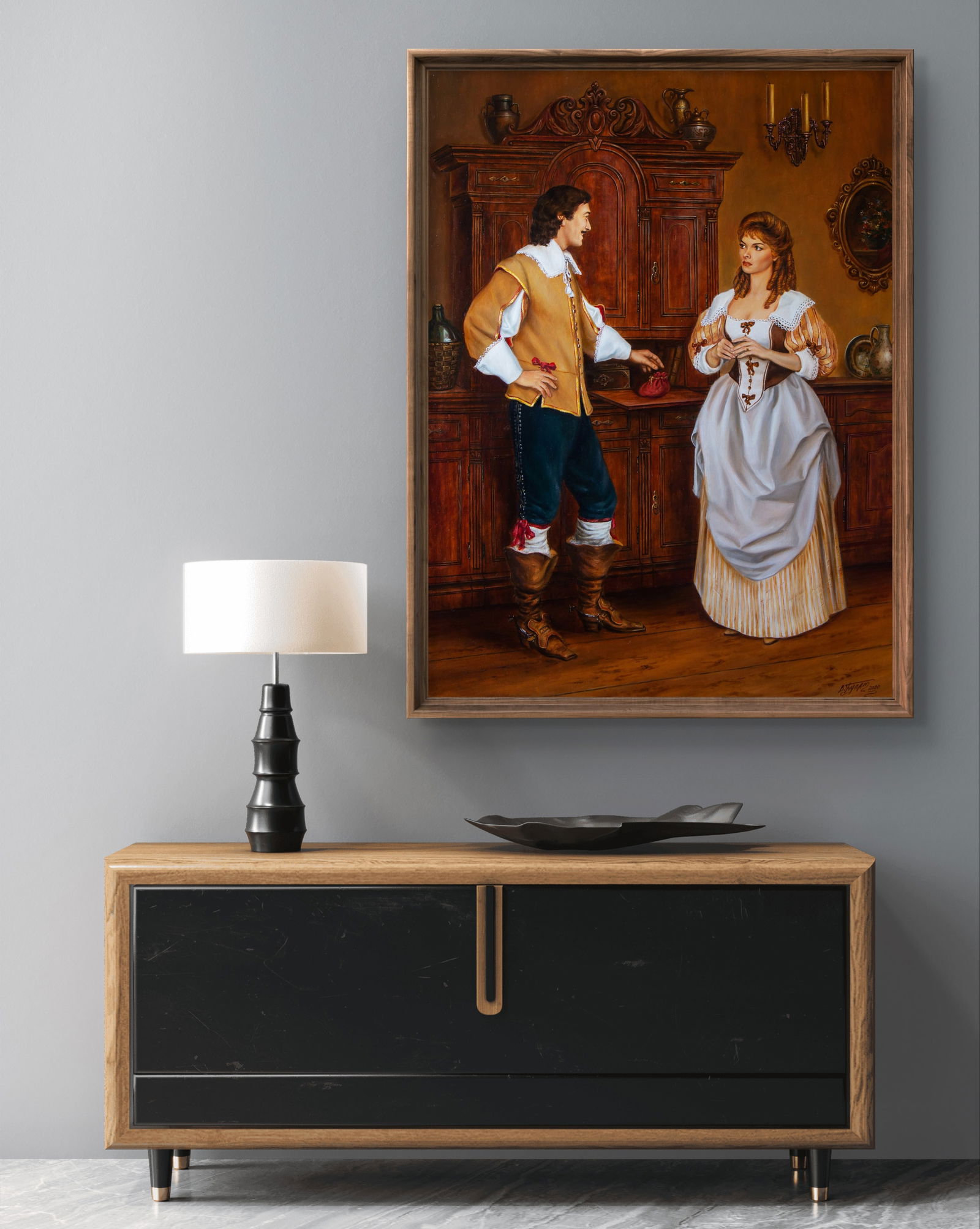 Oil painting Cardinal's money Valeriy Bulat - 3