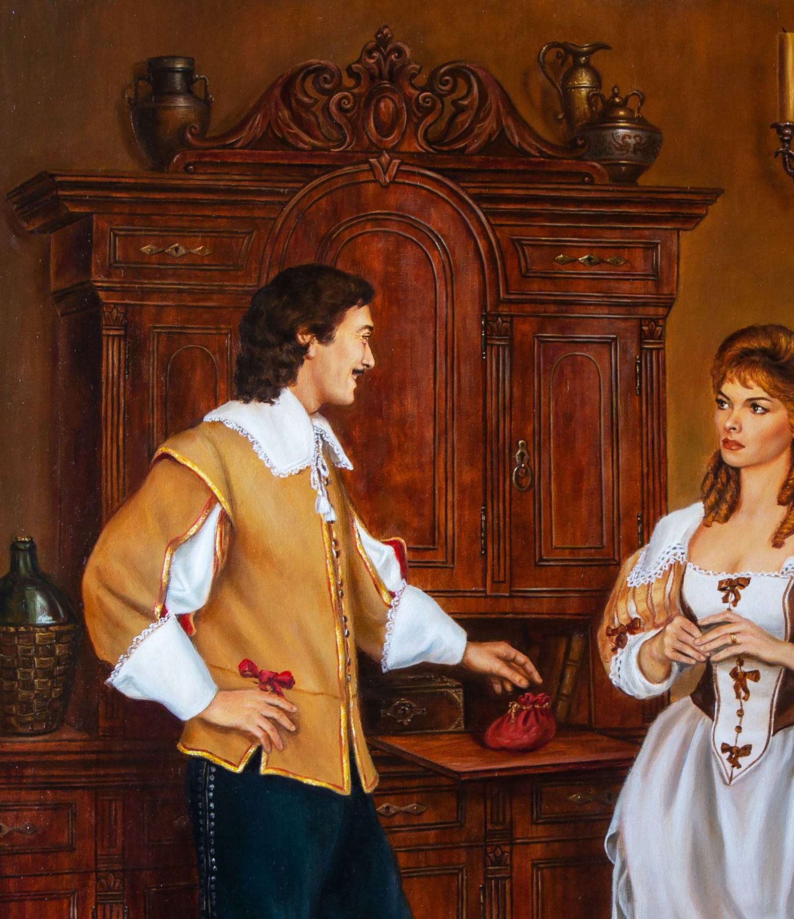 Oil painting Cardinal's money Valeriy Bulat - 4