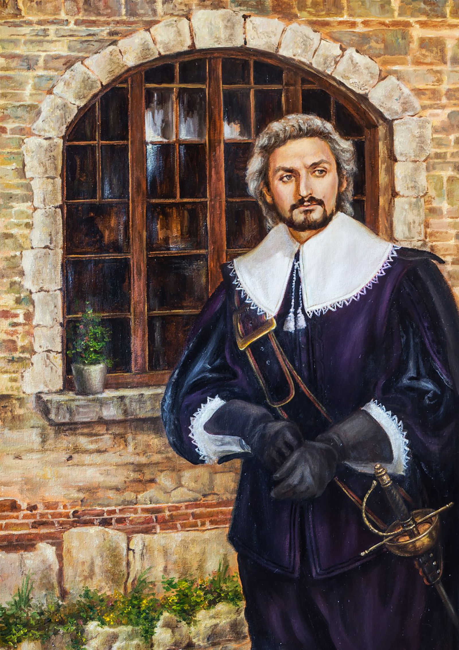 Oil painting I rarely laugh Valeriy Bulat - 4