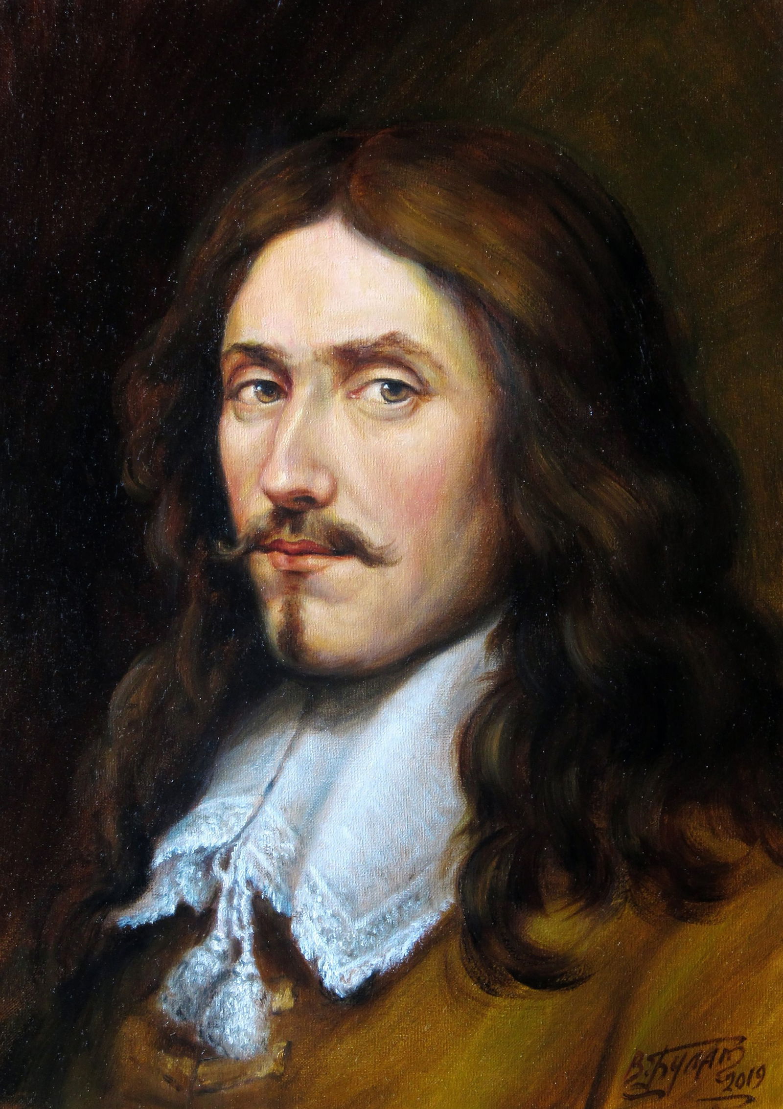 Oil painting Chevalier Valeriy Bulat (1 of 7)