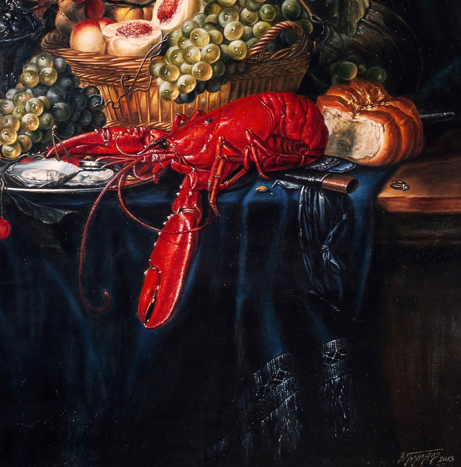 Oil painting Still Life with a Golden Cup Valeriy Bulat - 7