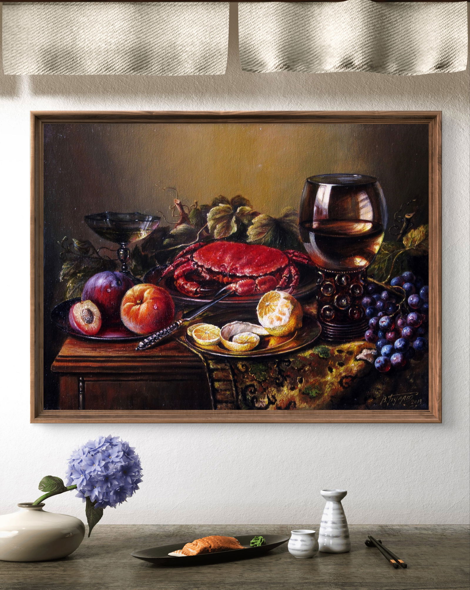 Oil painting Still life with a crab Valeriy Bulat - 3