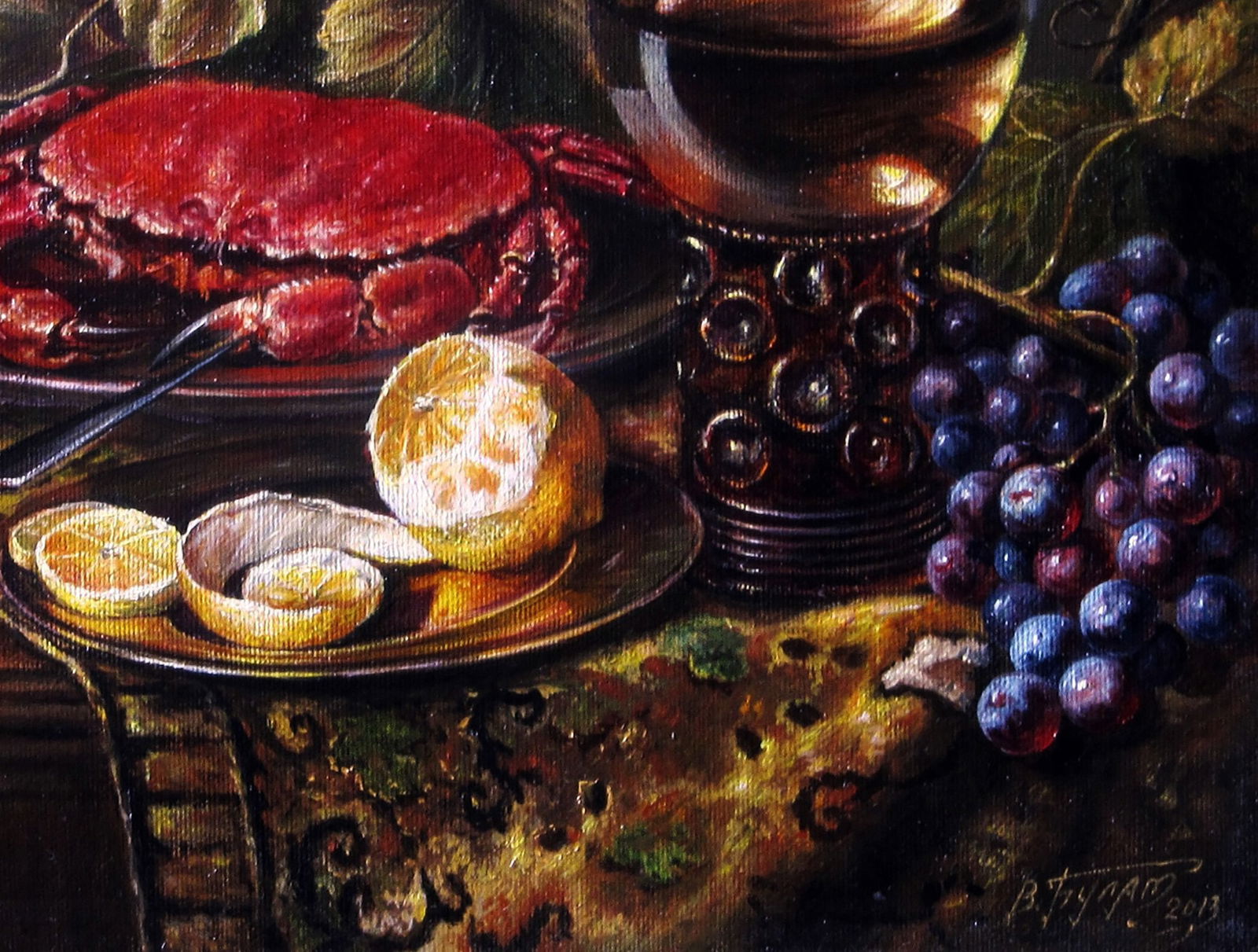 Oil painting Still life with a crab Valeriy Bulat - 7