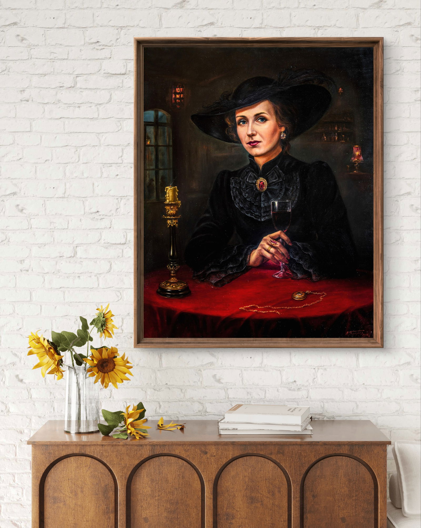 Oil painting Breathing in perfumes and mists Valeriy Bulat - 3