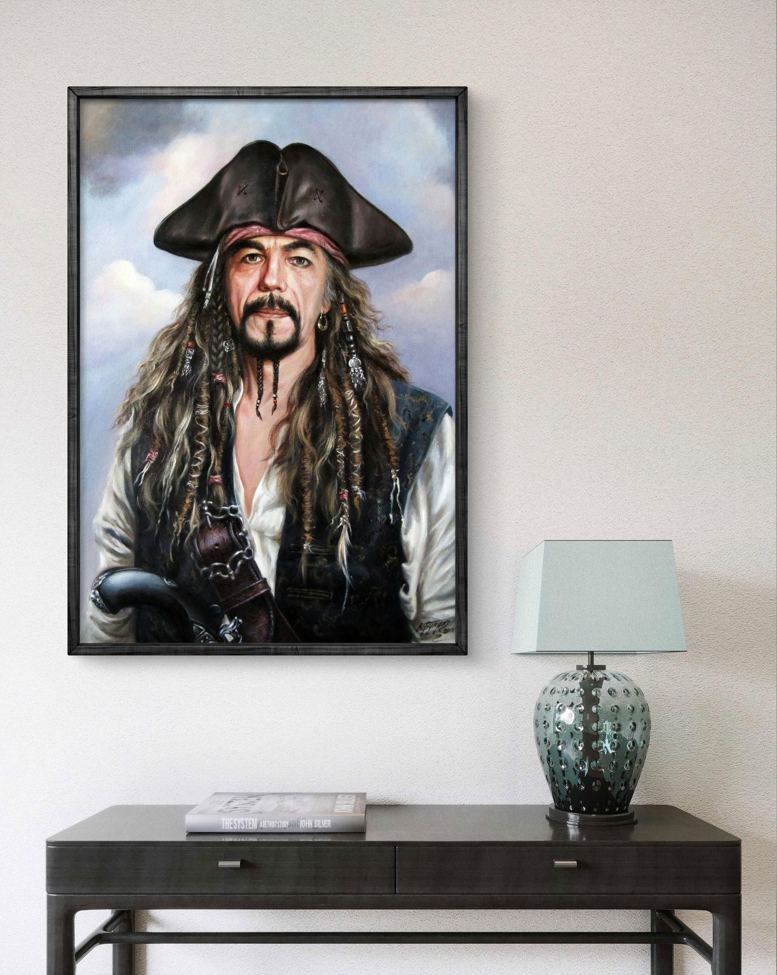 Oil painting Self-portrait as Jack Sparrow Valeriy Bulat - 3