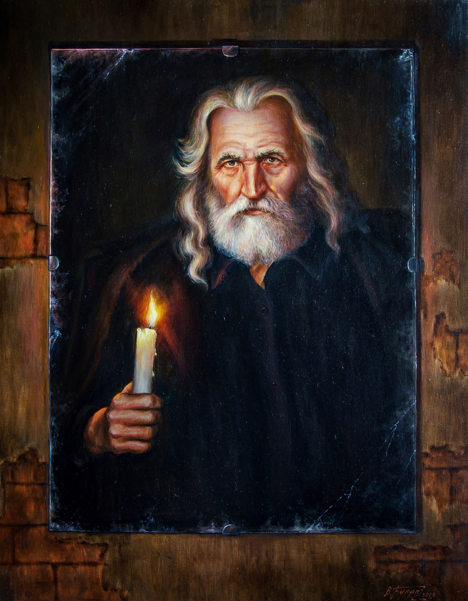 Oil painting Old mirror Valeriy Bulat (1 of 7)