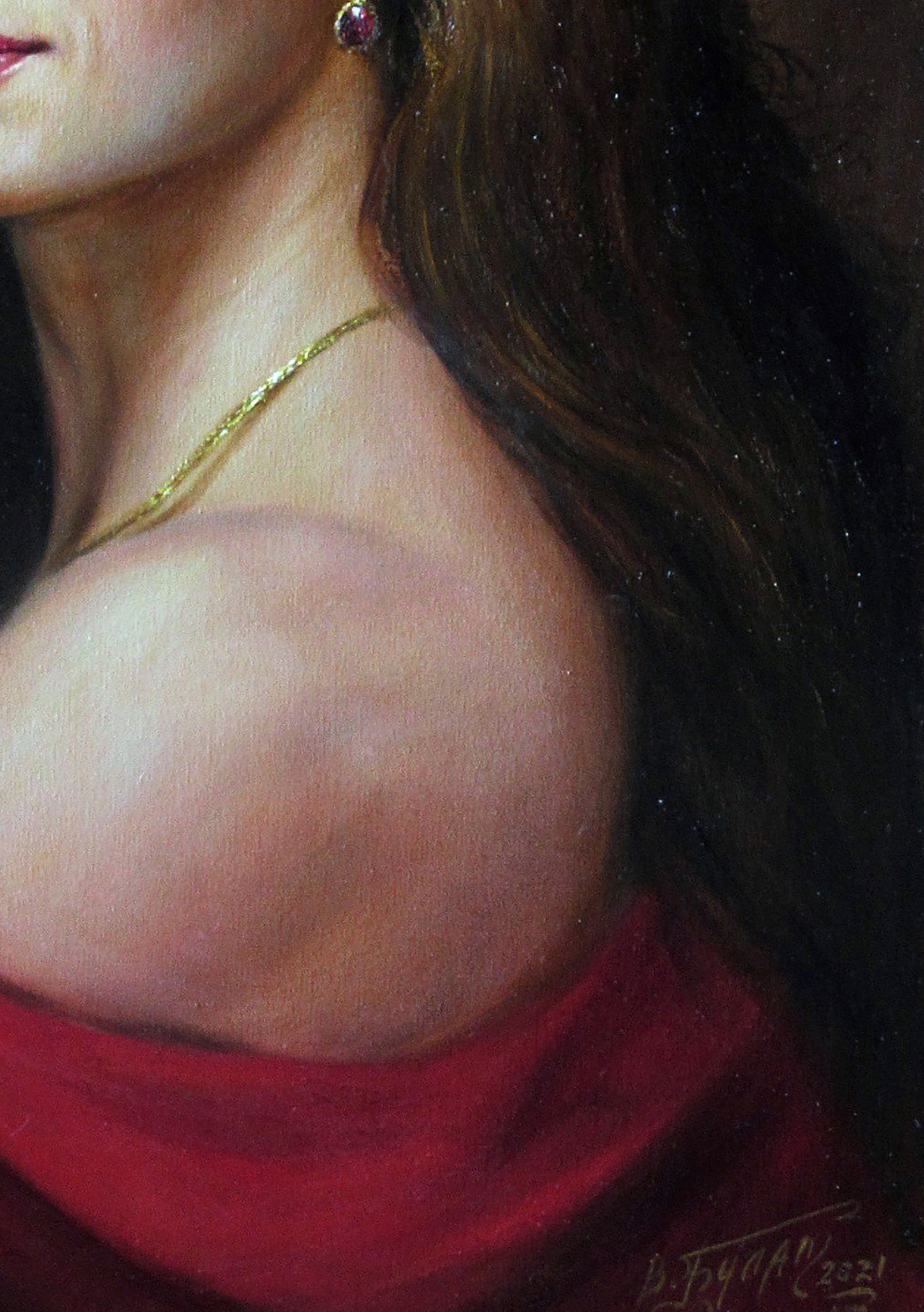 Oil painting Silk fire Valeriy Bulat - 7