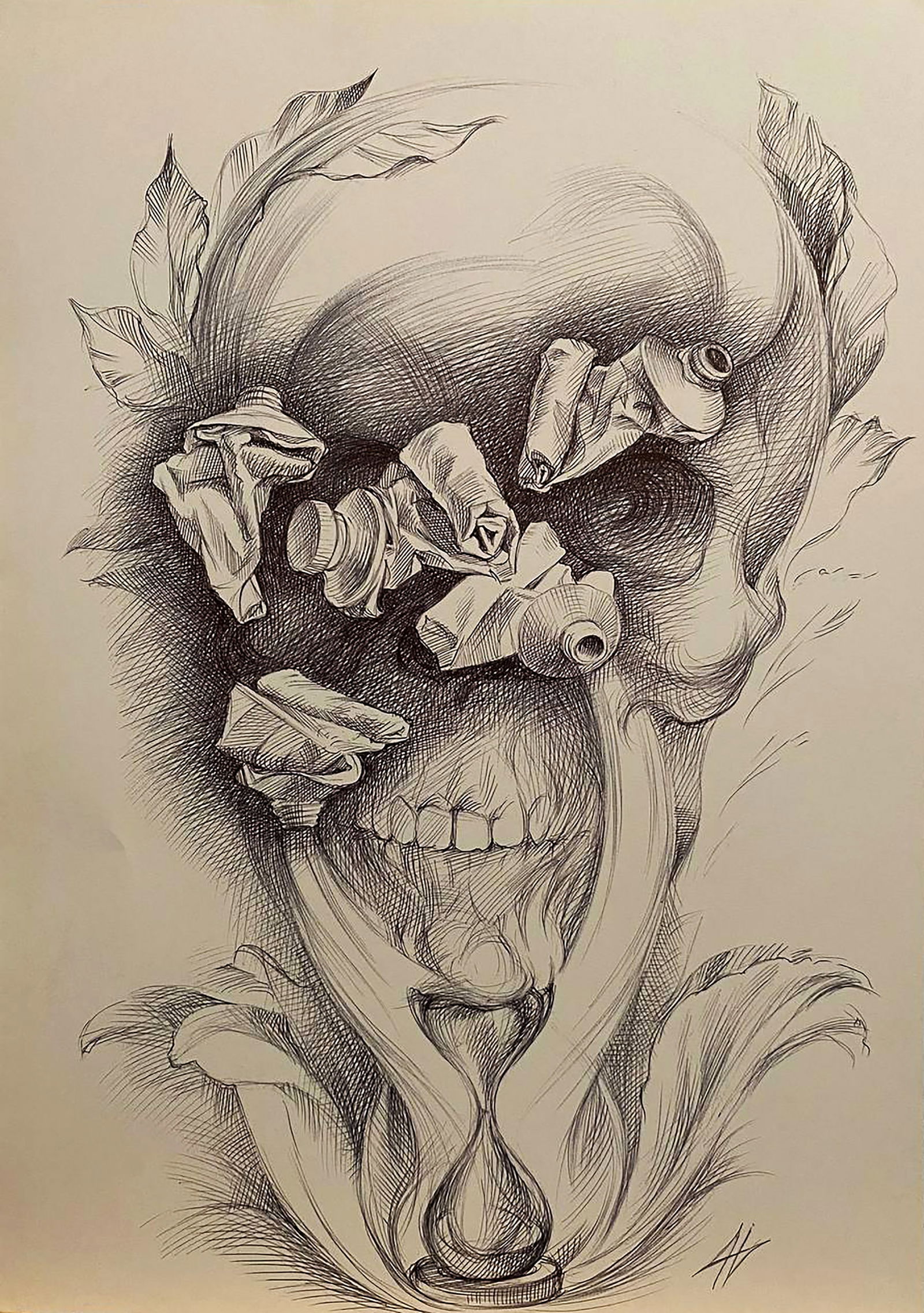 Pen painting Time to improve your skills Natalia Bulat (1 of 5)