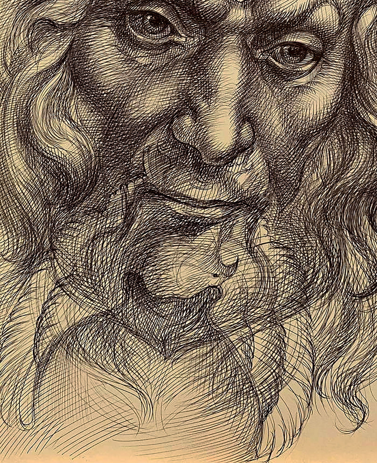 Pen painting Forward with speed Natalia Bulat - 4