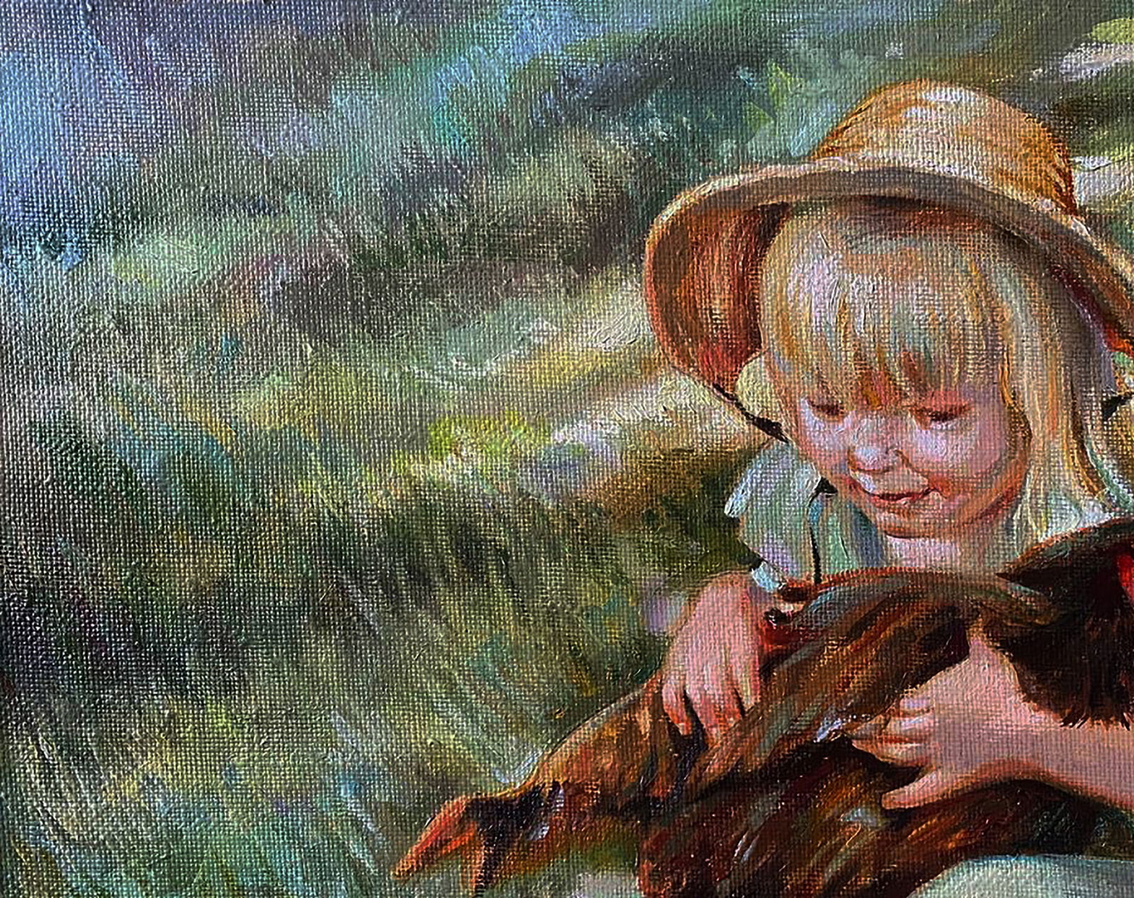 Oil painting Favorite chicken Natalia Bulat - 2