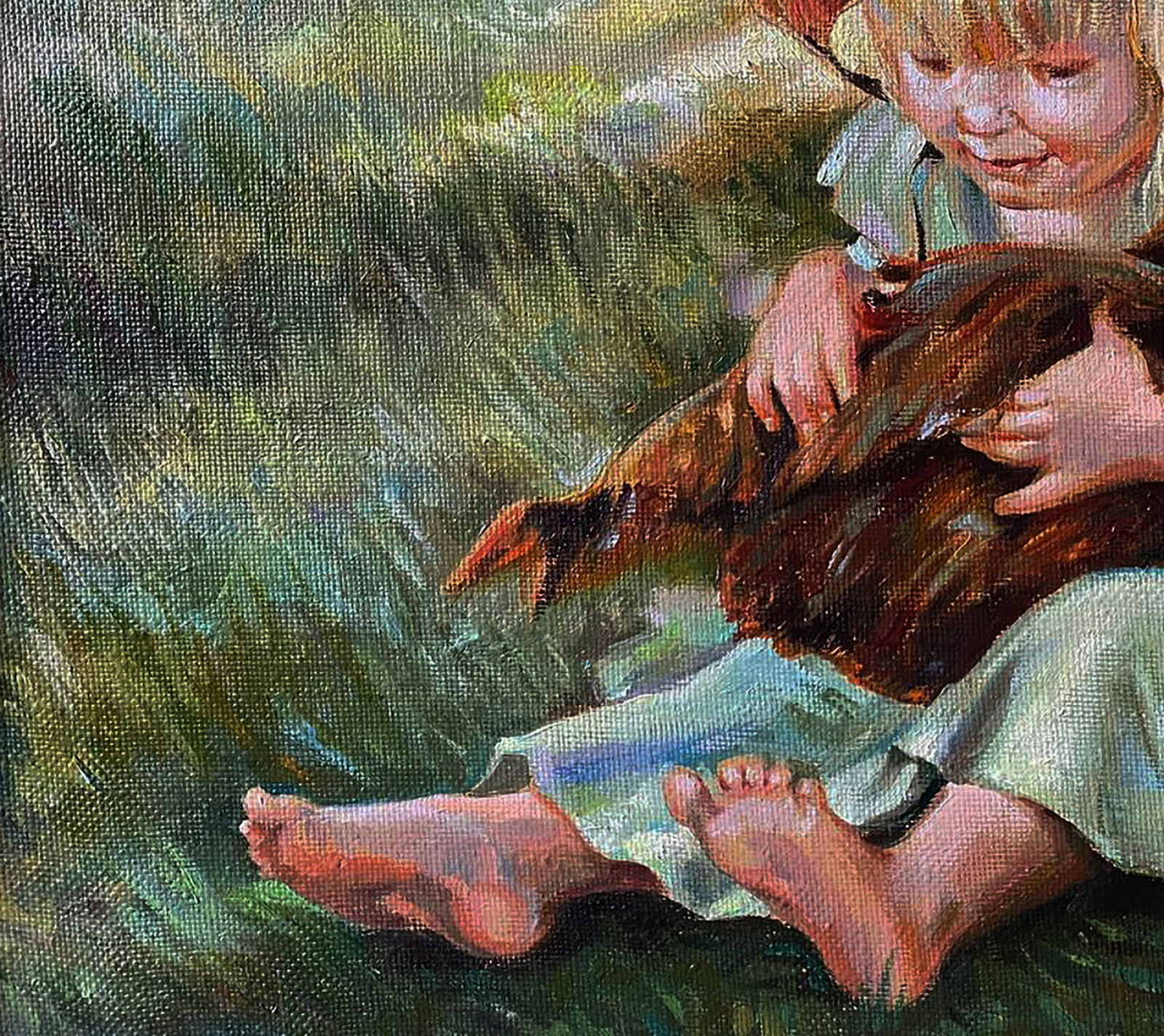 Oil painting Favorite chicken Natalia Bulat - 4