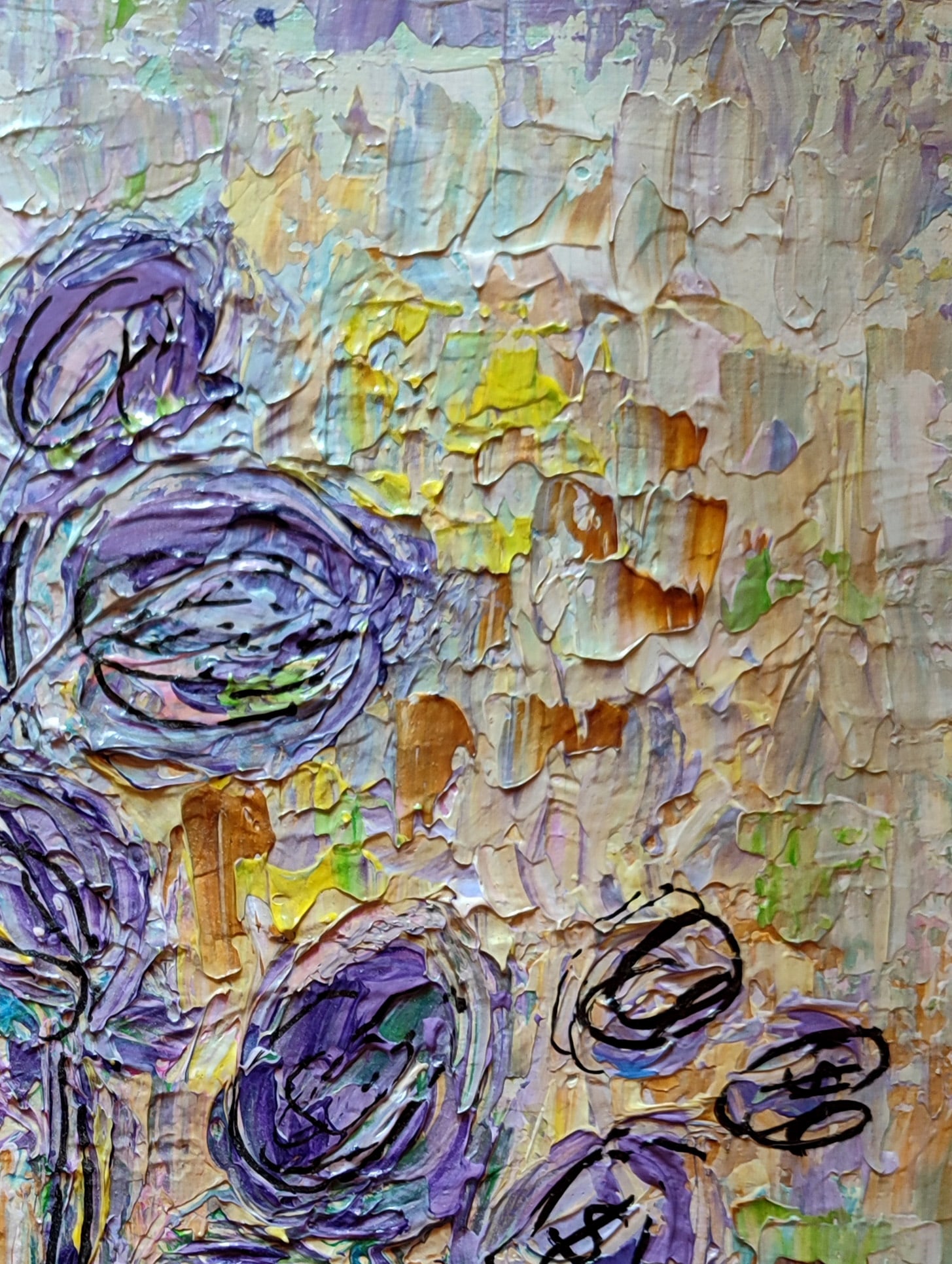 Acrylic painting Money Tree Olena Kirik - 3