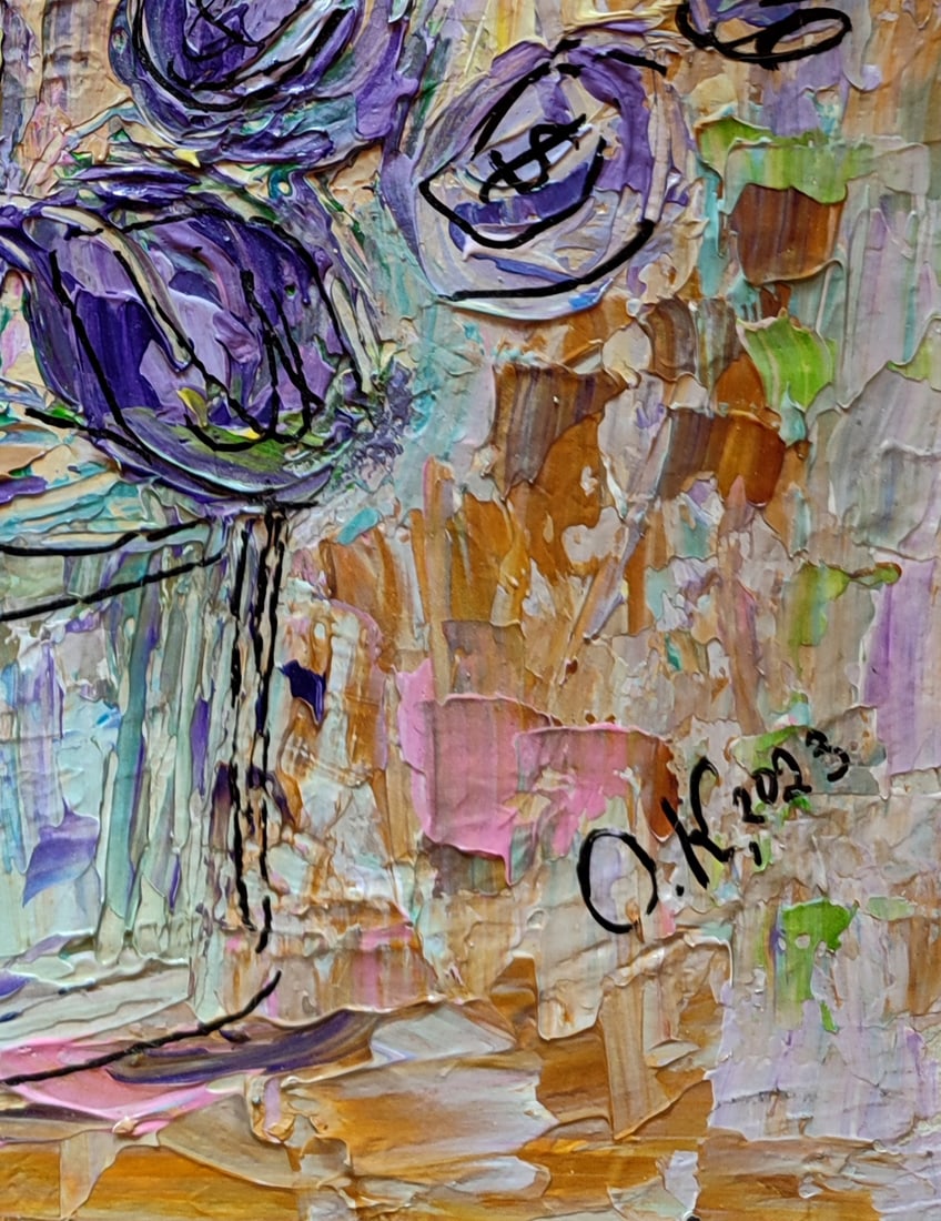 Acrylic painting Money Tree Olena Kirik - 5