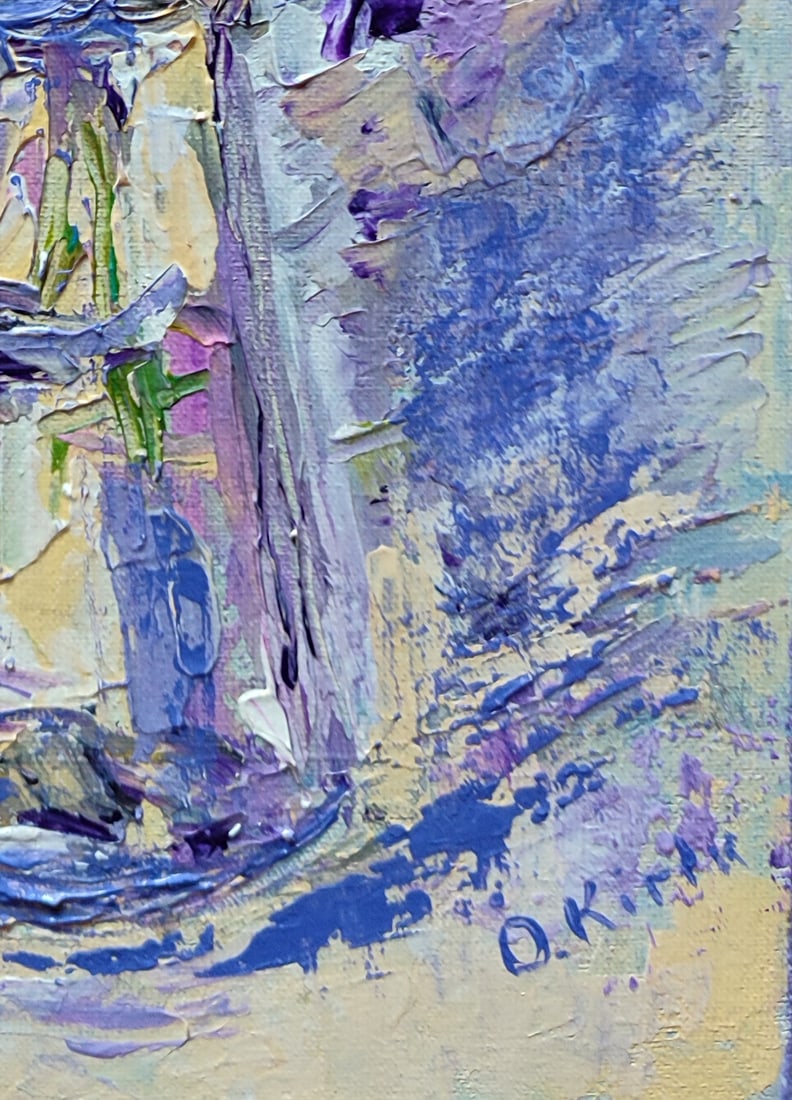 Acrylic painting Irises Olena Kirik - 5