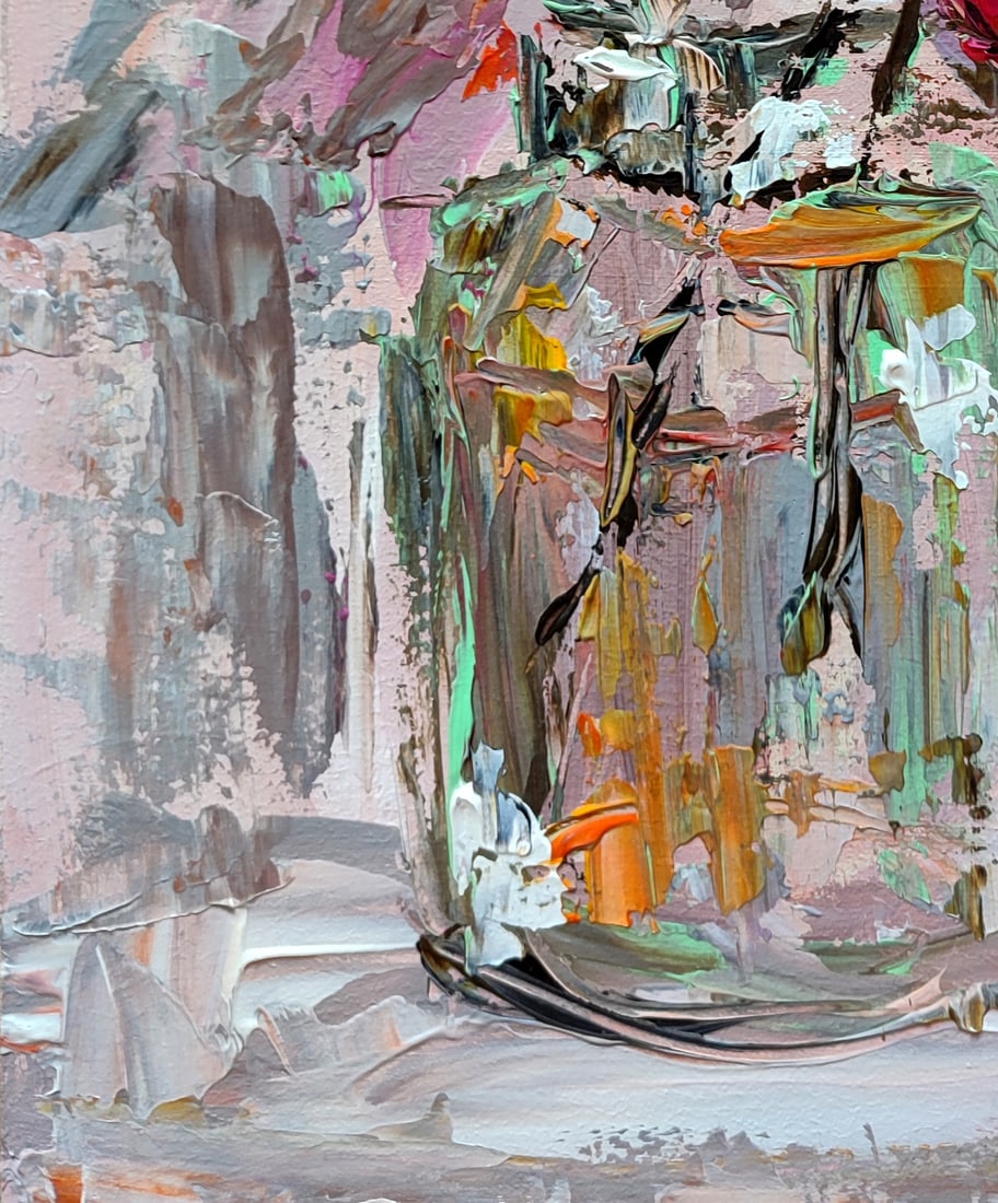 Acrylic painting Red viburnum Olena Kirik - 4