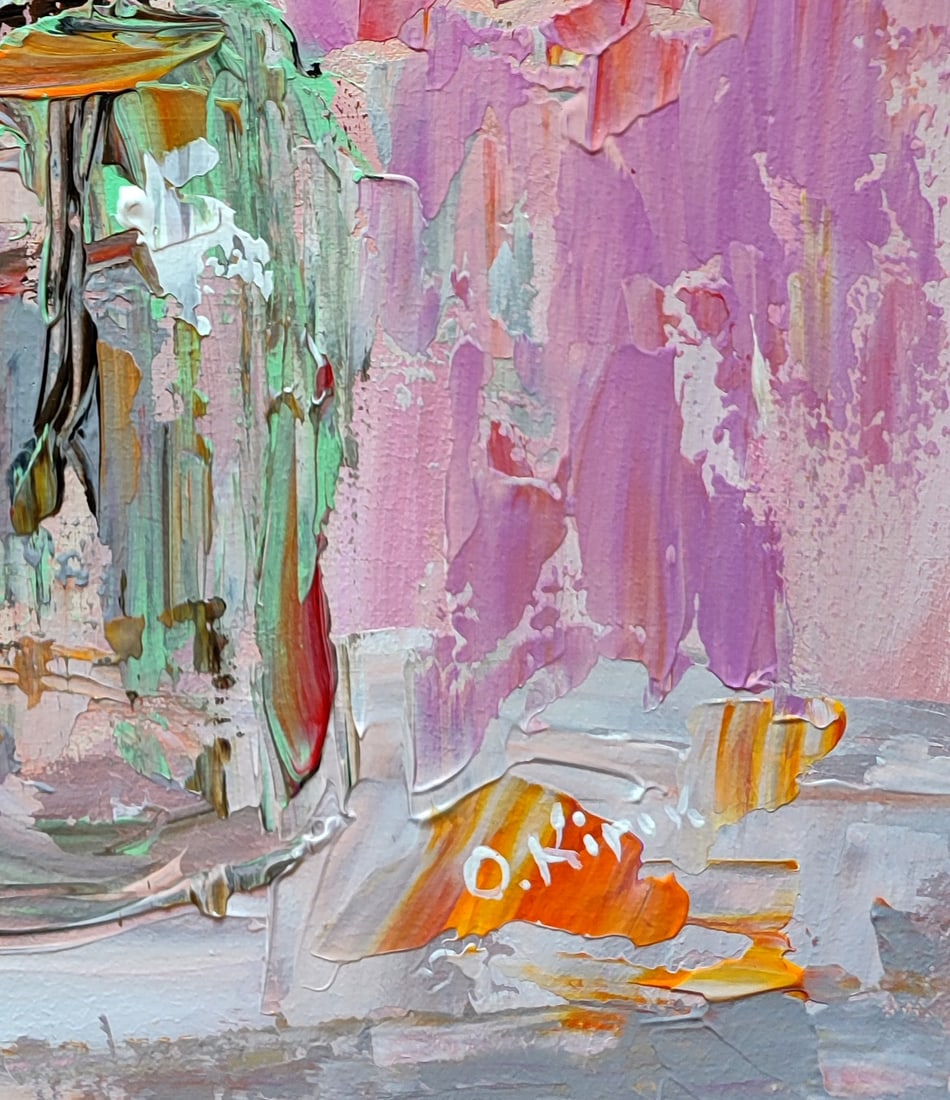 Acrylic painting Red viburnum Olena Kirik - 5