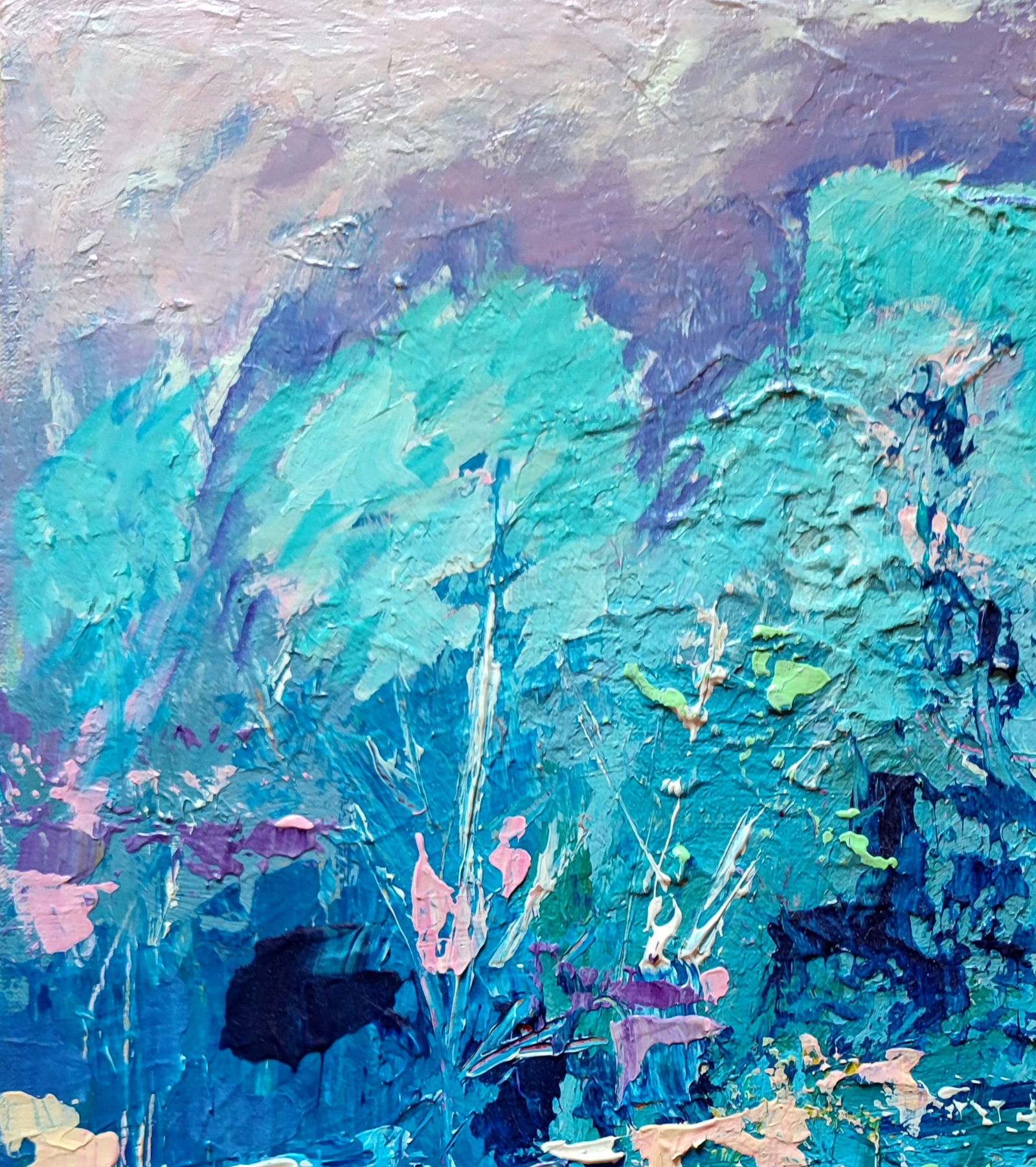 Acrylic painting Crocuses Olena Kirik - 2