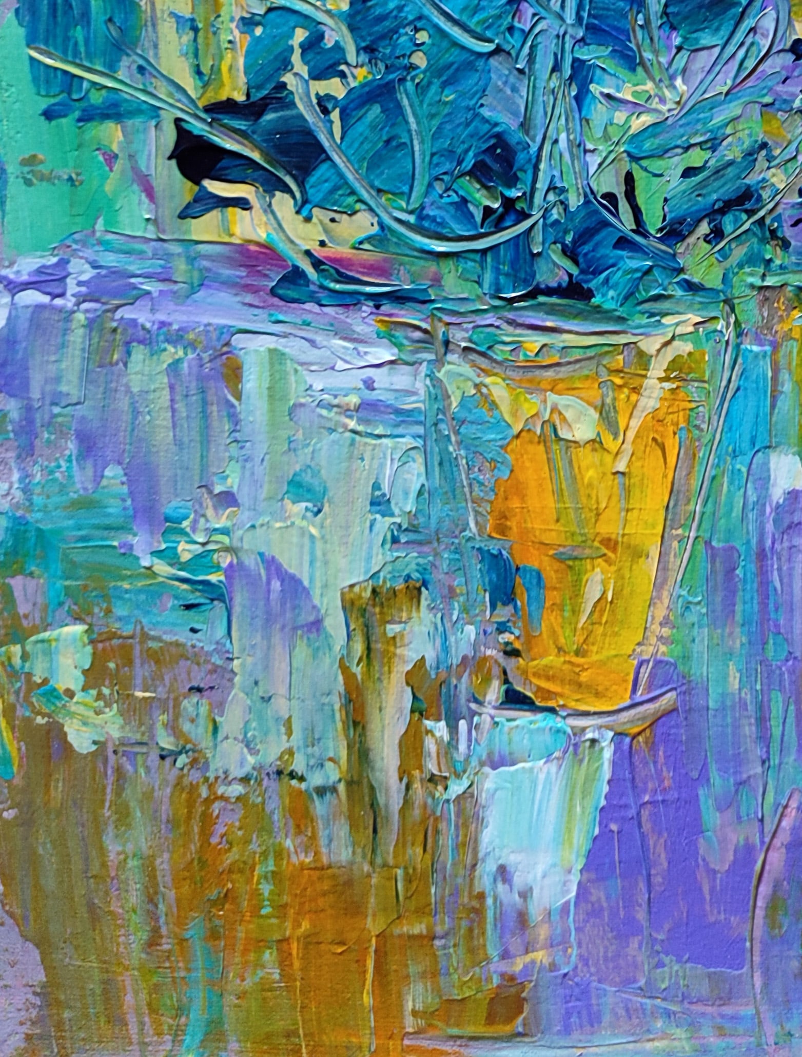 Acrylic painting Lavender Olena Kirik - 4