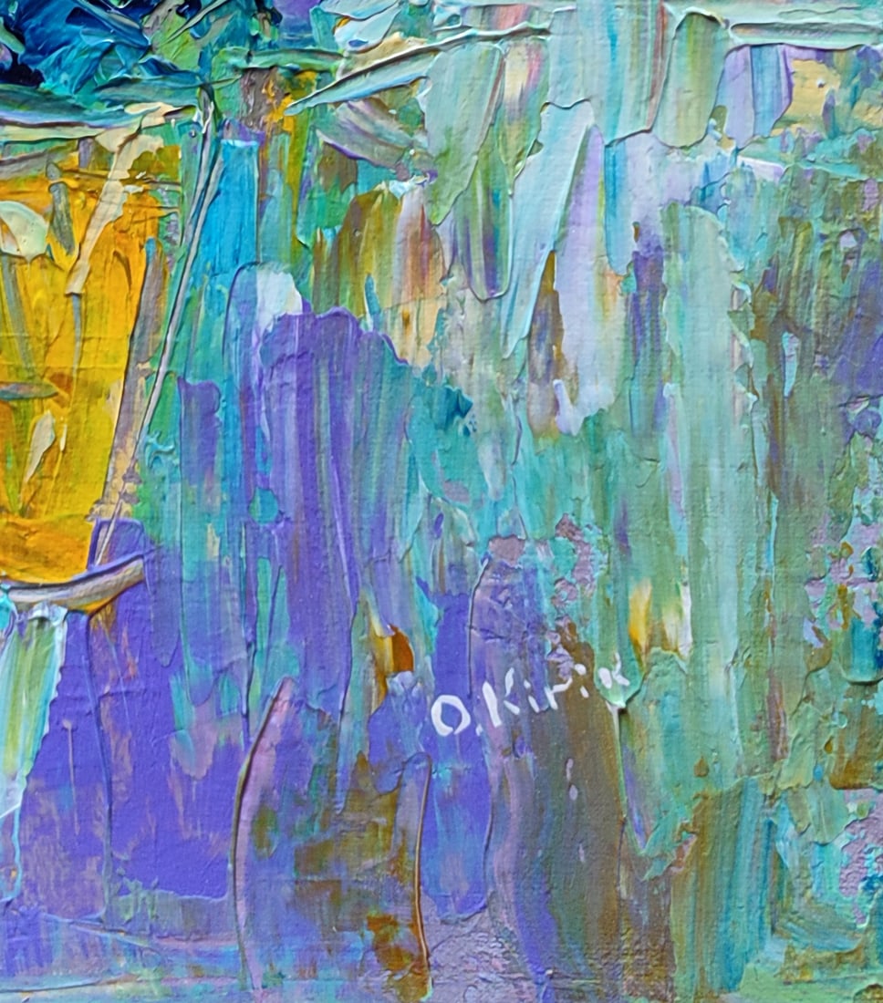 Acrylic painting Lavender Olena Kirik - 5