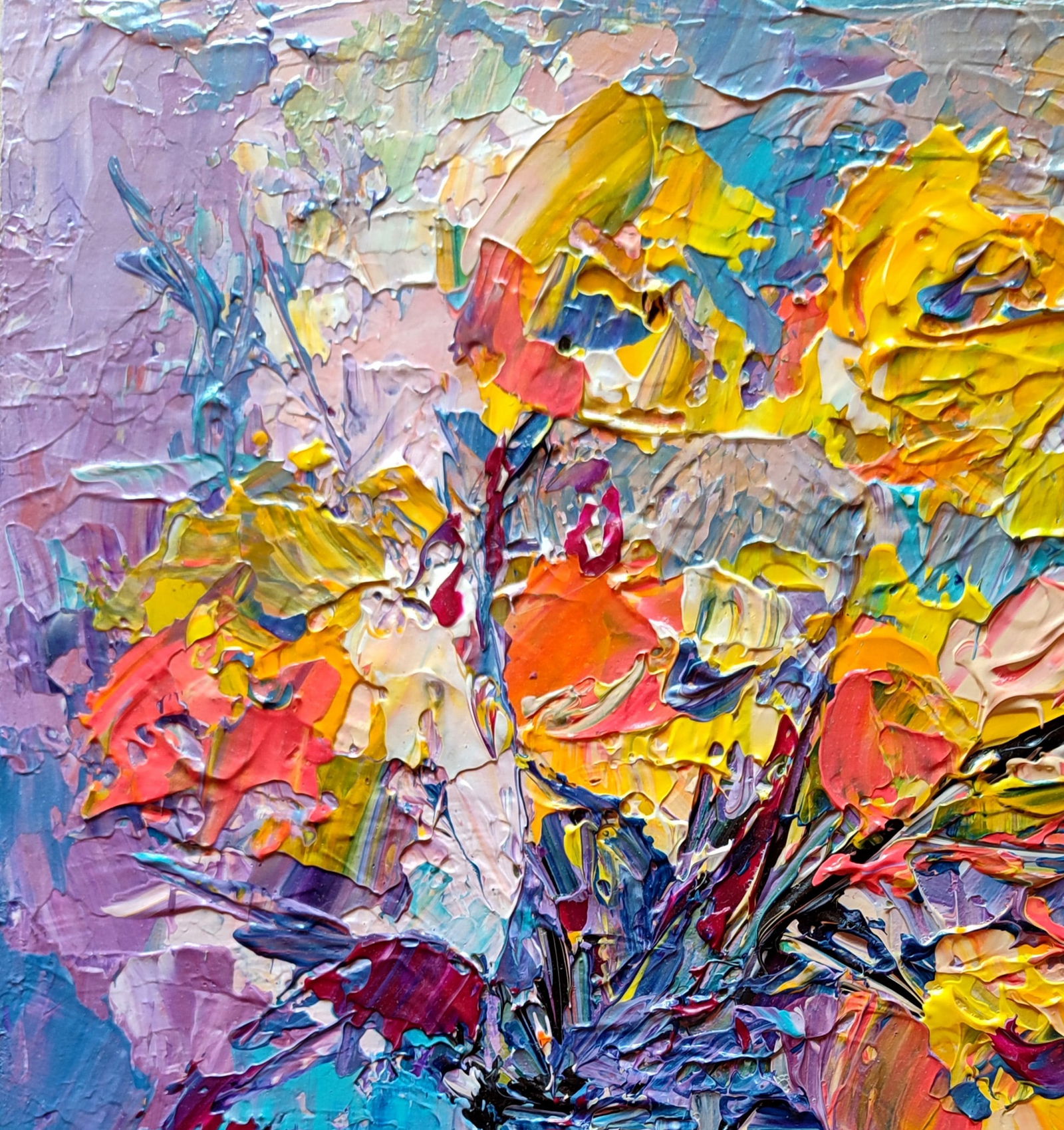 Acrylic painting Mosaic Olena Kirik - 2