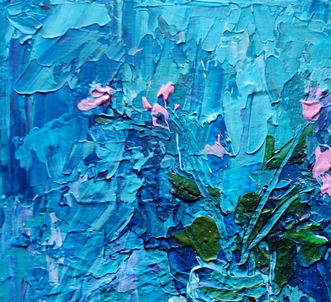 Acrylic painting Night Moth Olena Kirik - 2