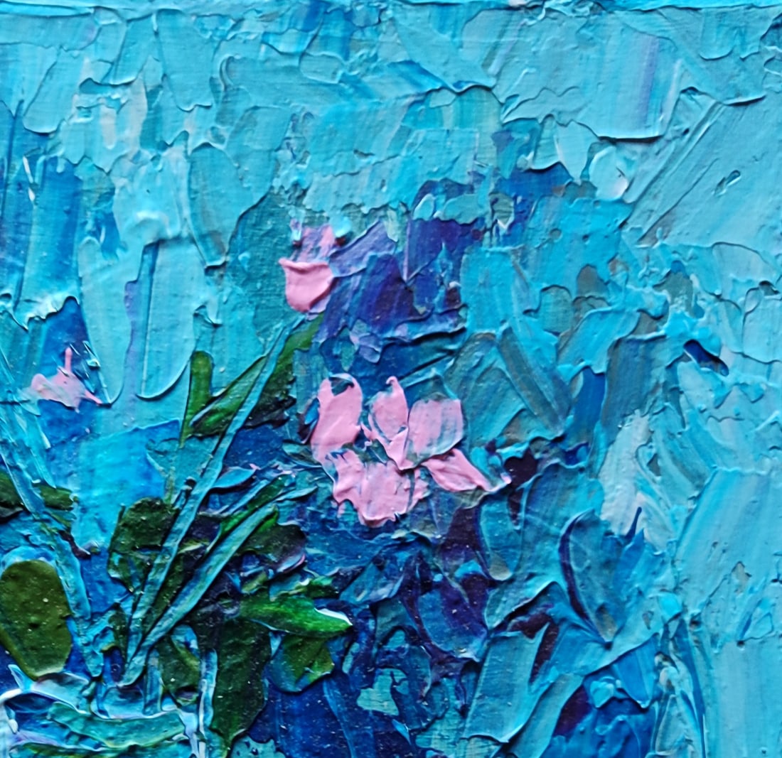 Acrylic painting Night Moth Olena Kirik - 3