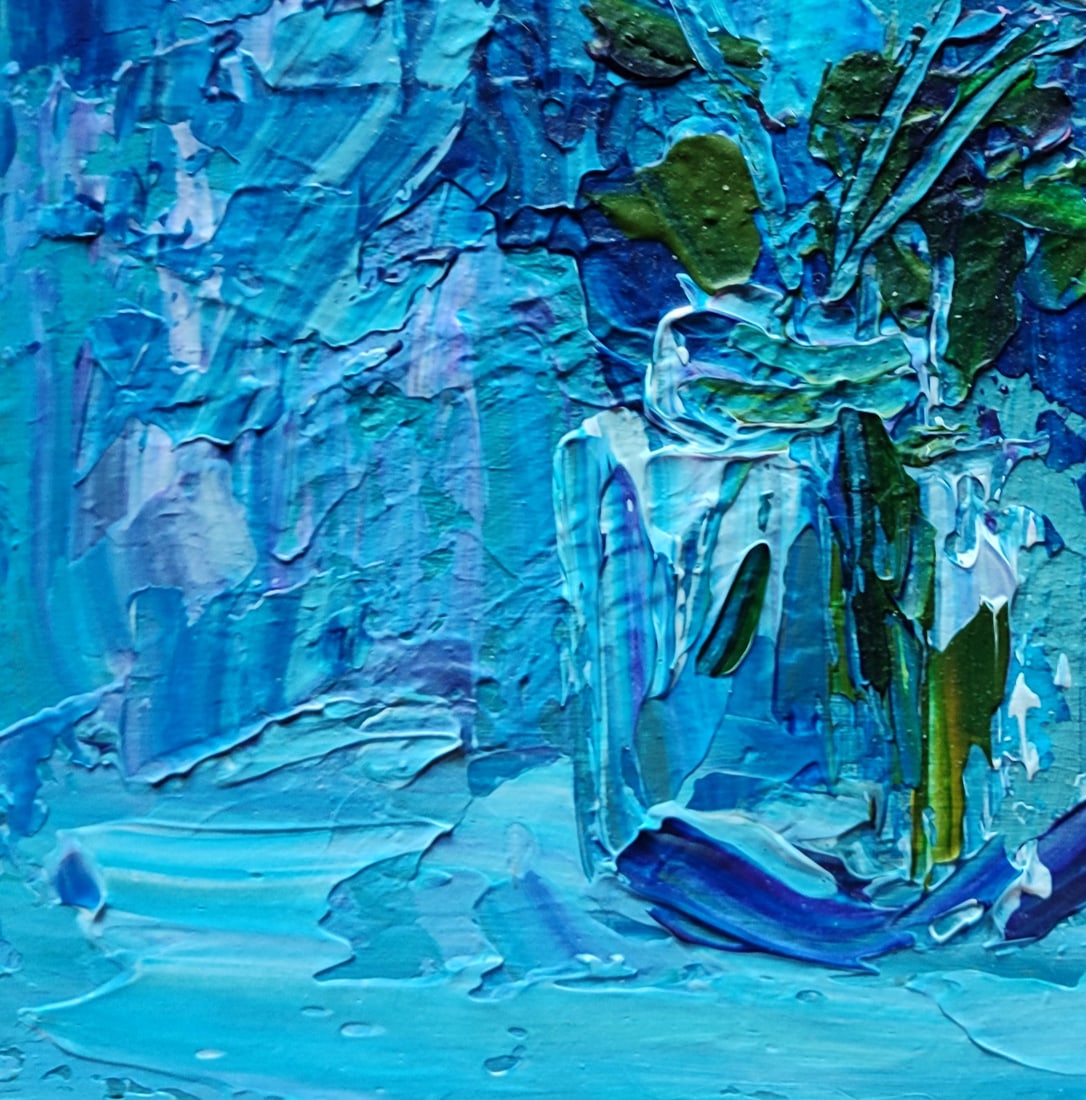 Acrylic painting Night Moth Olena Kirik - 4