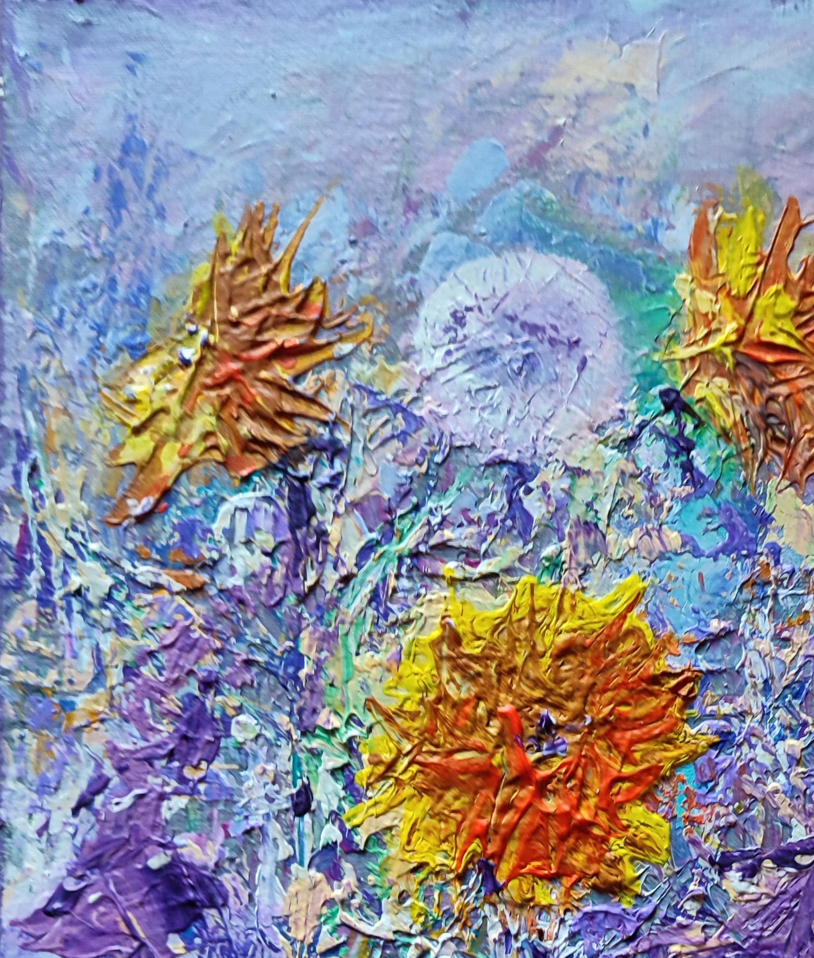 Acrylic painting Dandelions Olena Kirik - 2
