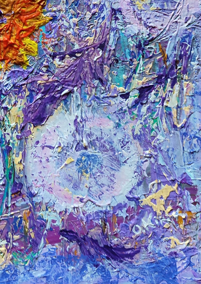 Acrylic painting Dandelions Olena Kirik - 5