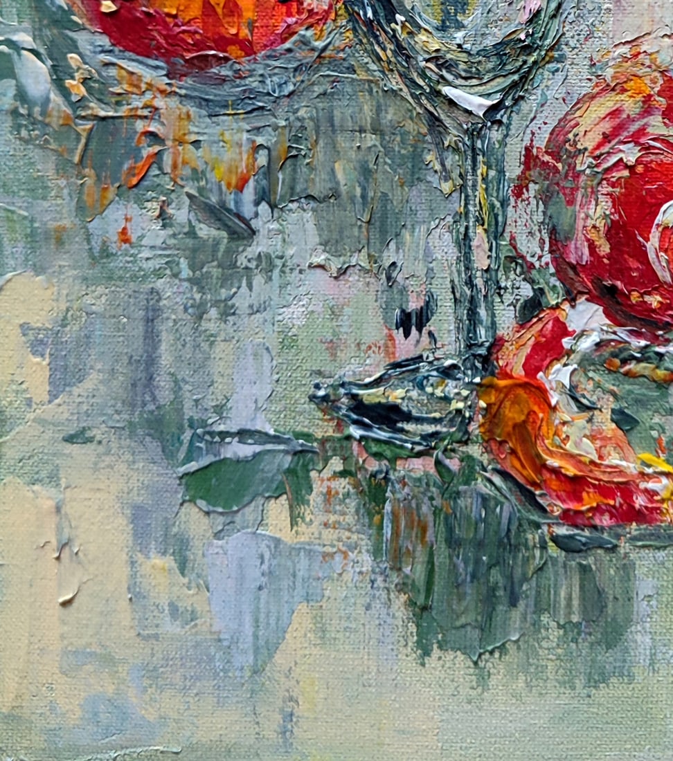 Acrylic painting Aftertaste of the holiday Olena Kirik - 4