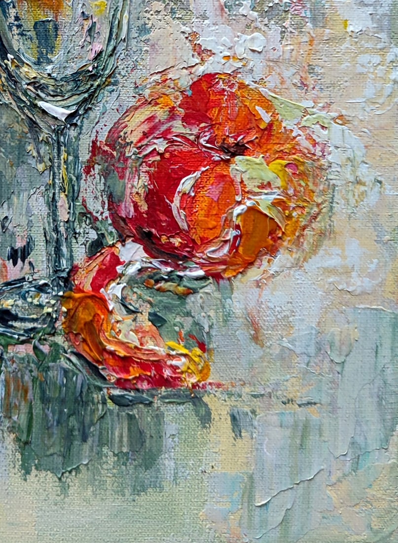 Acrylic painting Aftertaste of the holiday Olena Kirik - 5