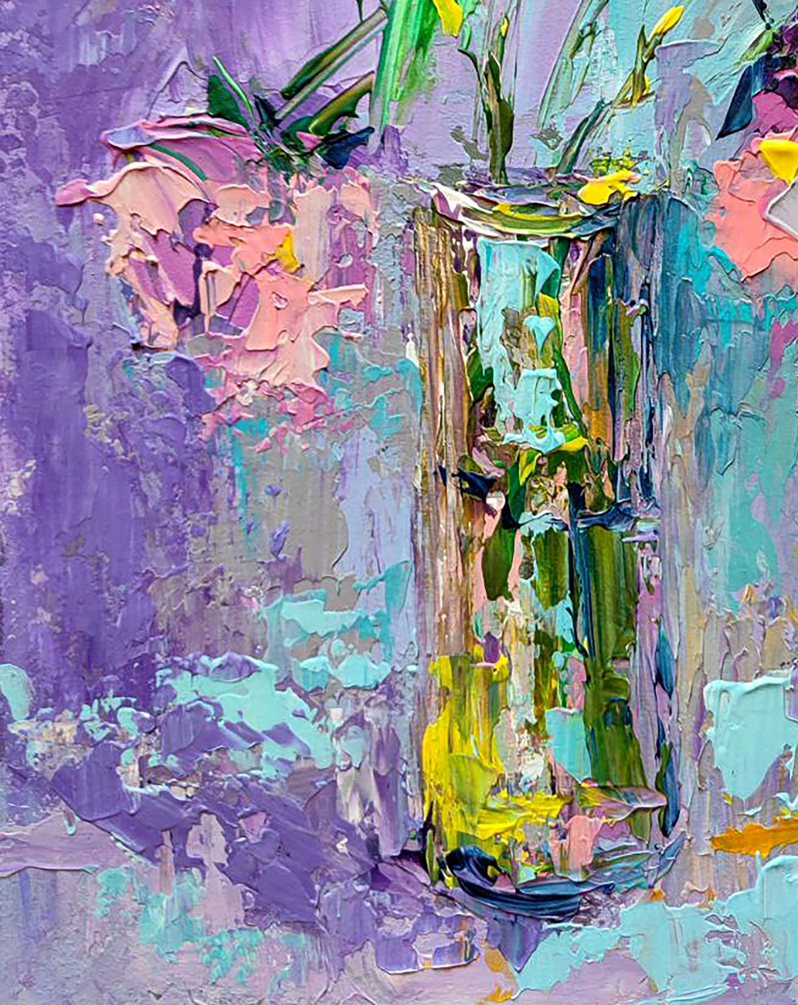 Acrylic painting Roses Olena Kirik - 4