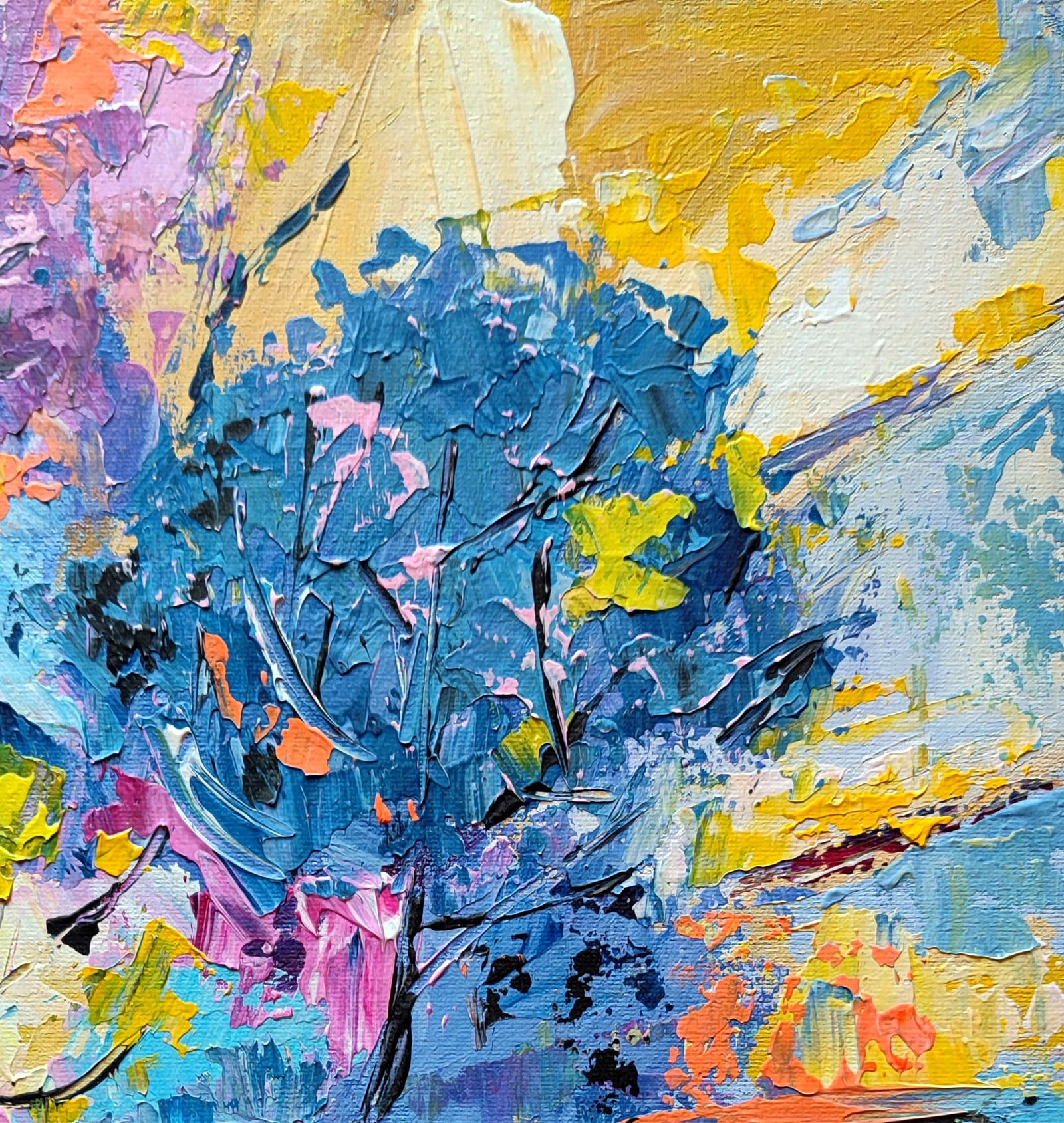 Acrylic painting Sunbeam Olena Kirik - 3