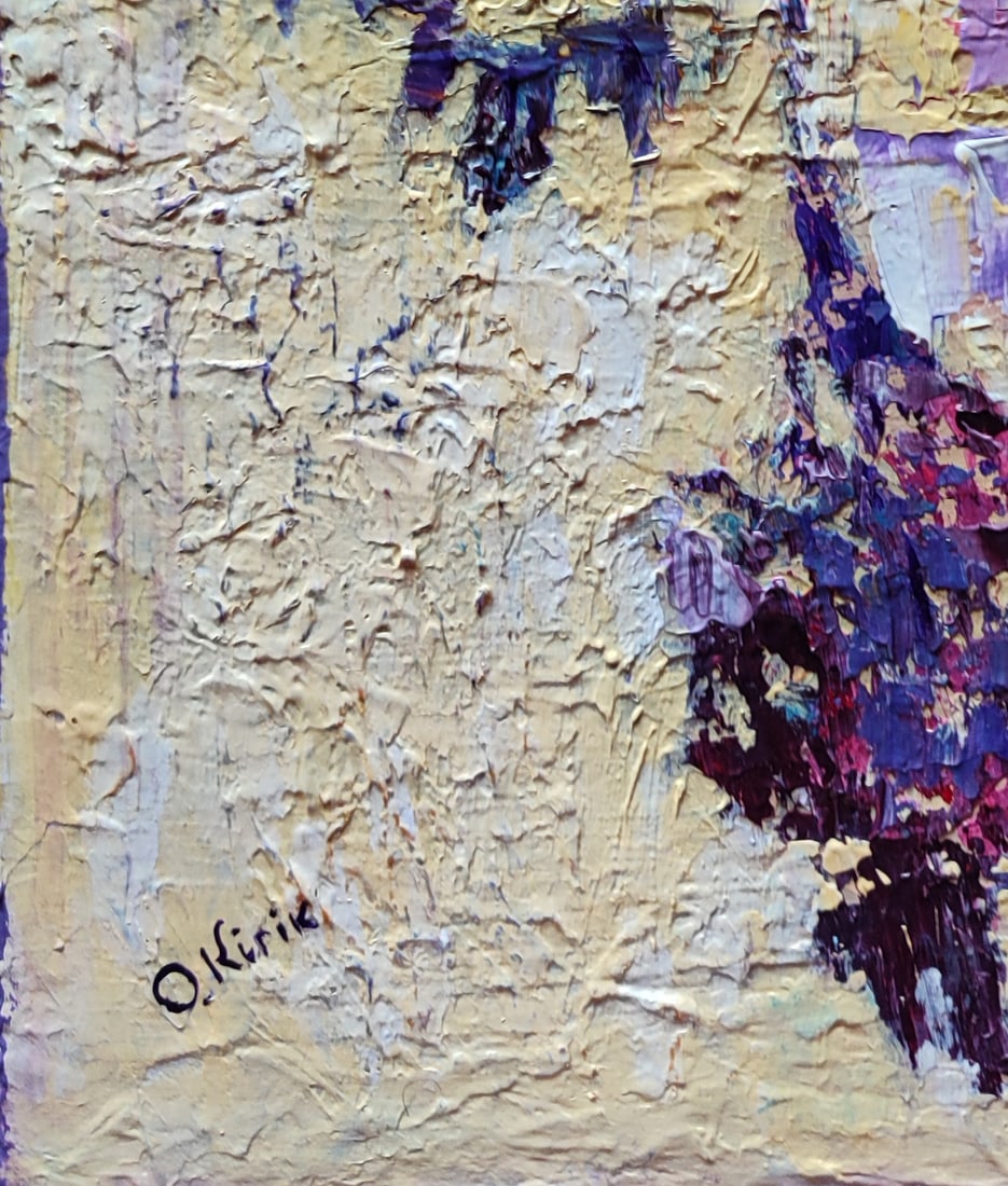 Acrylic painting Tree shade Olena Kirik - 5