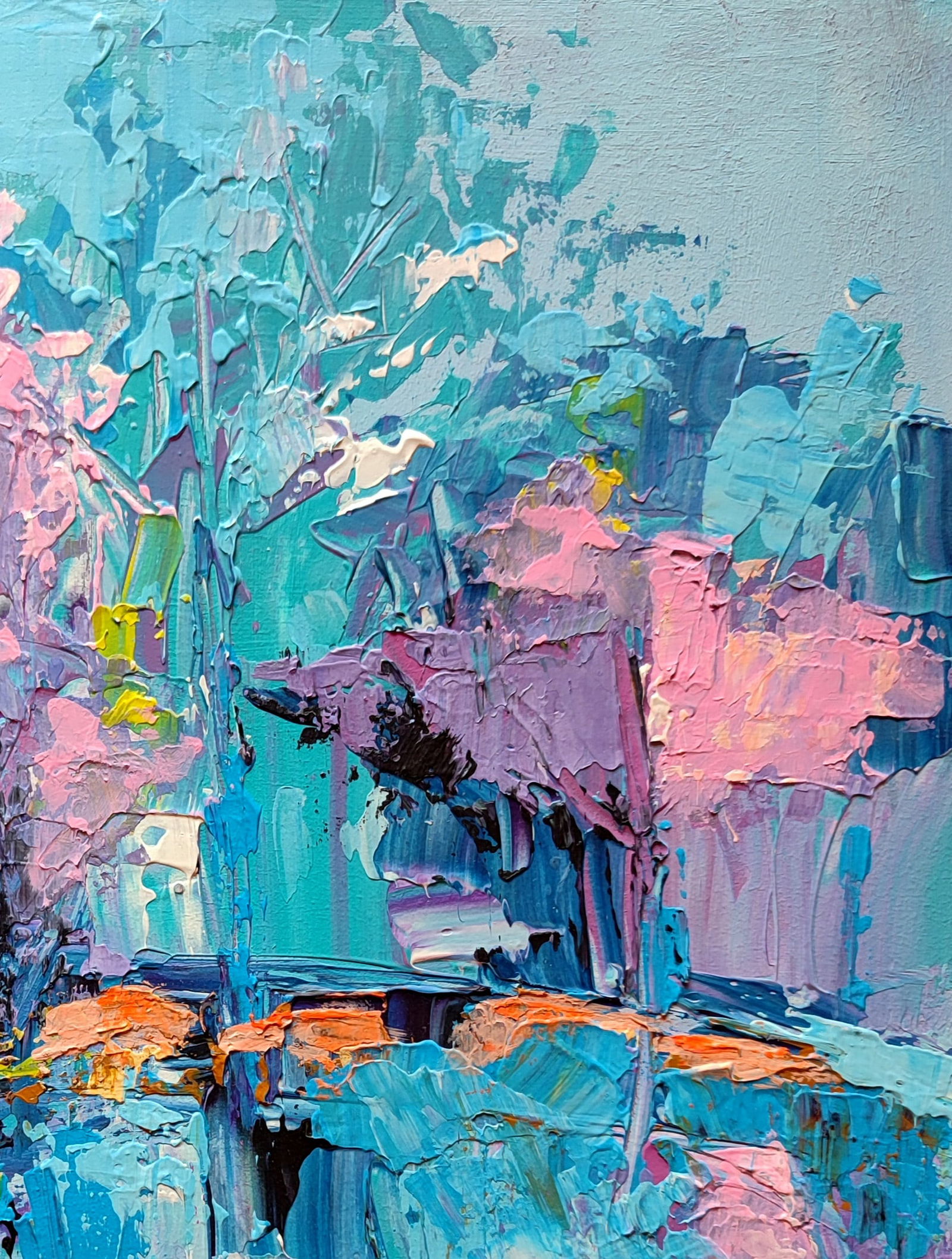 Acrylic painting Path Olena Kirik - 3