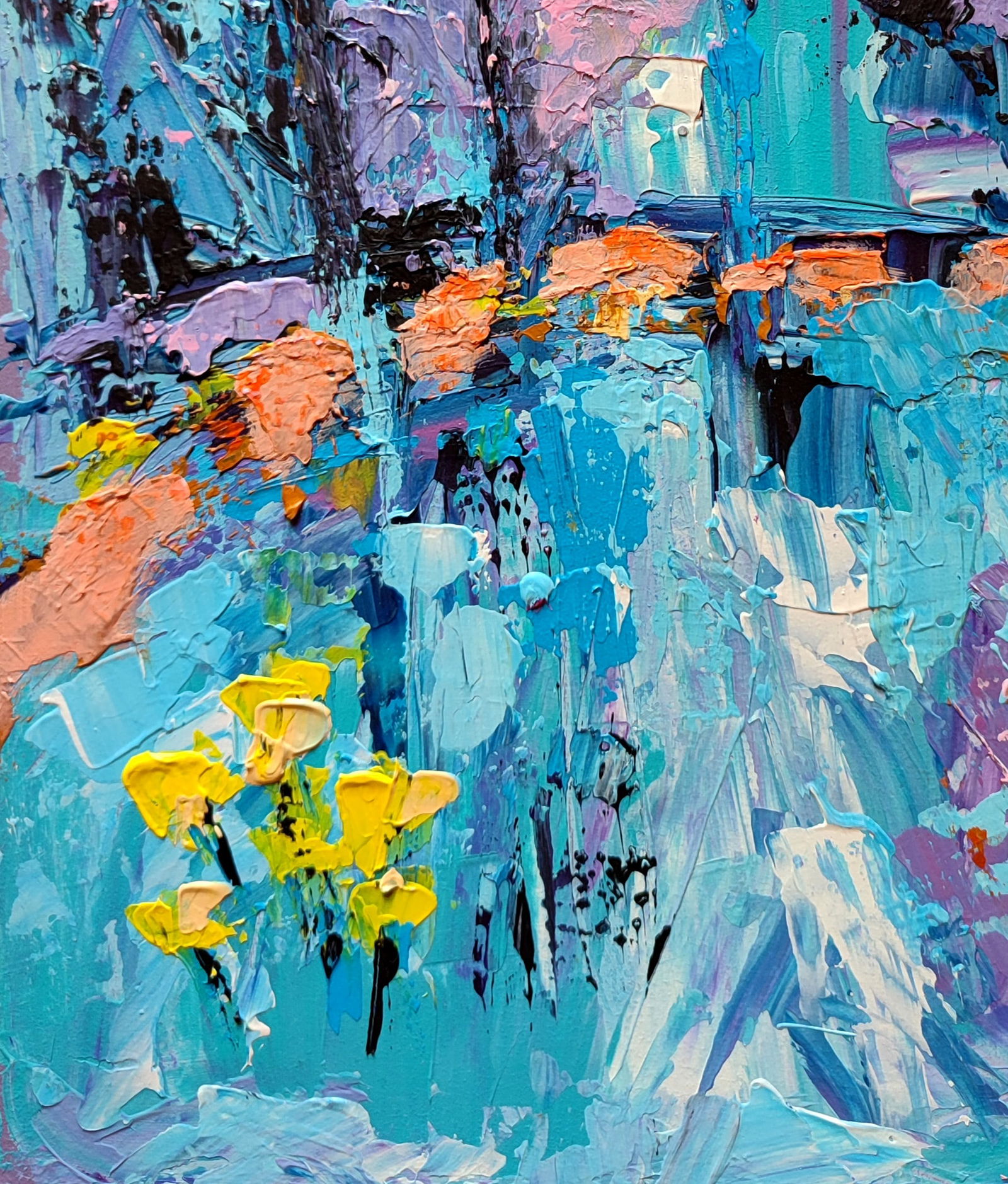 Acrylic painting Path Olena Kirik - 4