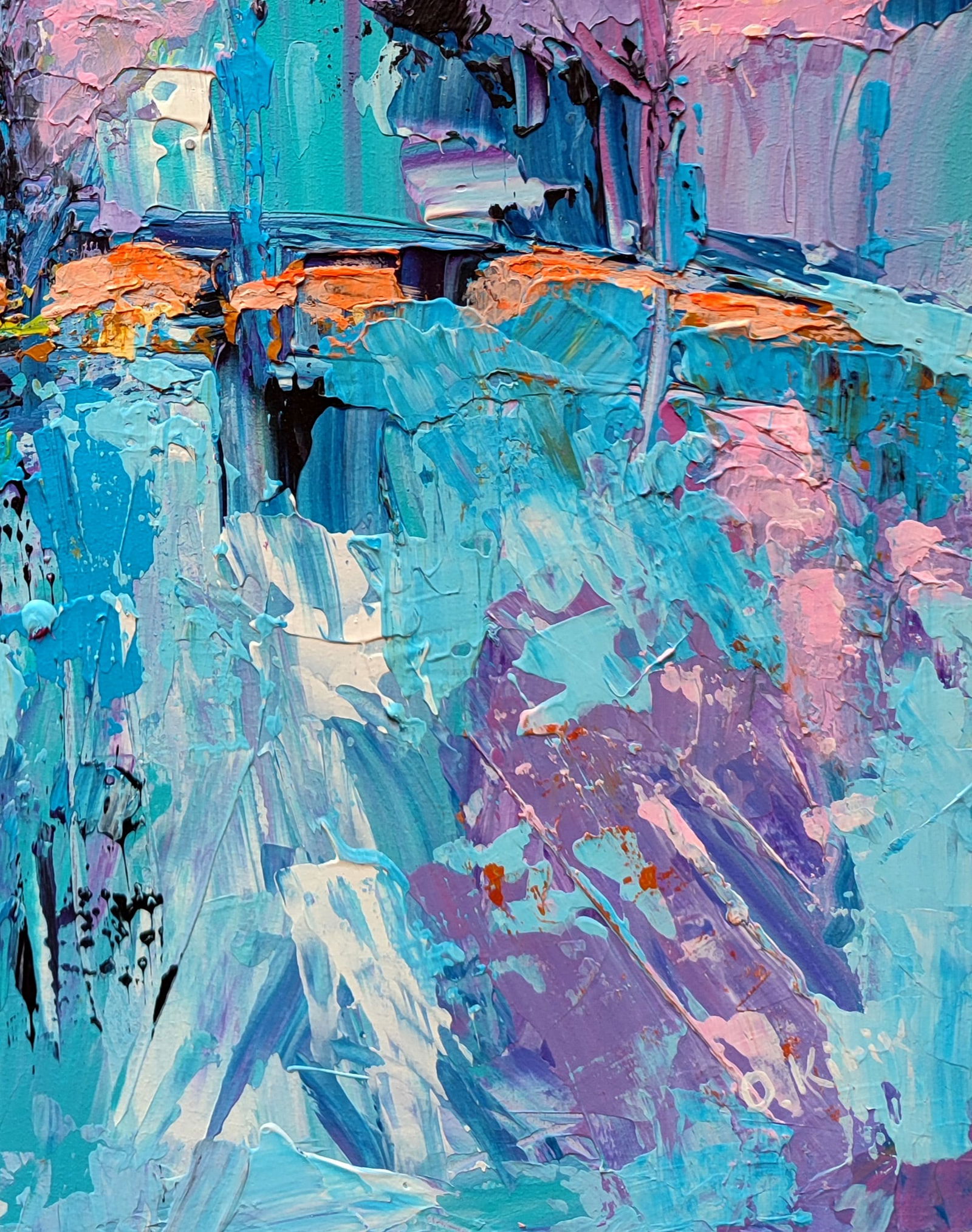 Acrylic painting Path Olena Kirik - 5