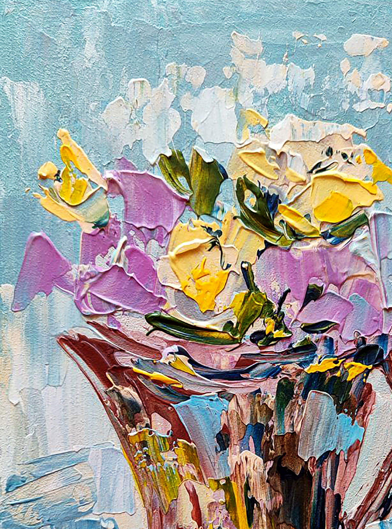 Acrylic painting Pot Olena Kirik - 2