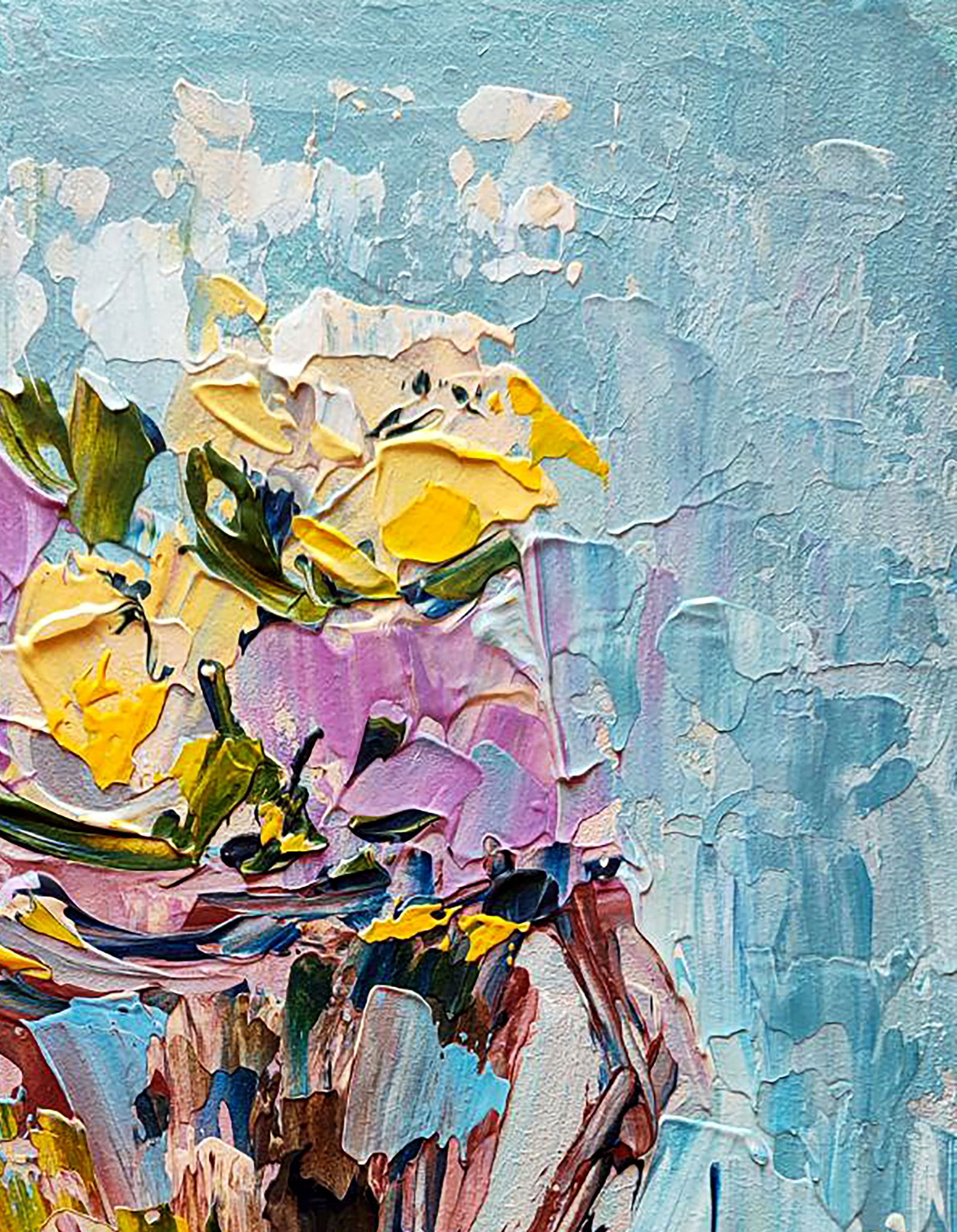 Acrylic painting Pot Olena Kirik - 3