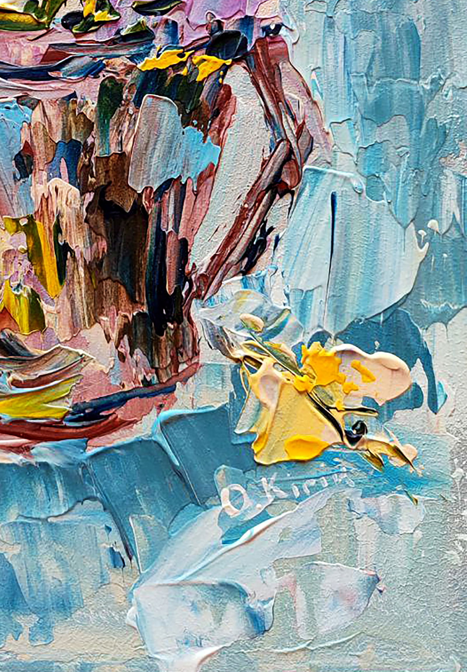 Acrylic painting Pot Olena Kirik - 5