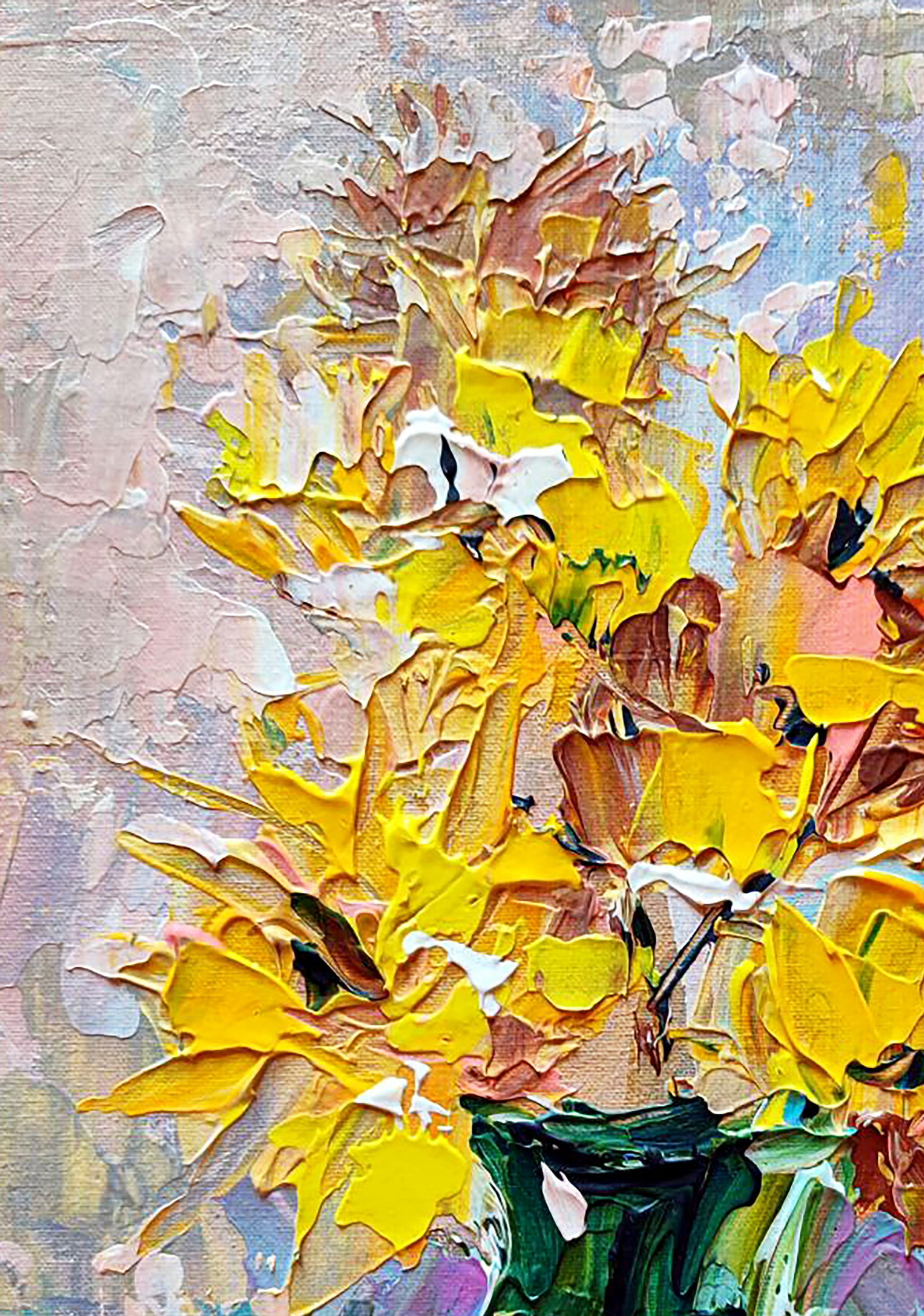 Acrylic painting Little suns Olena Kirik - 2